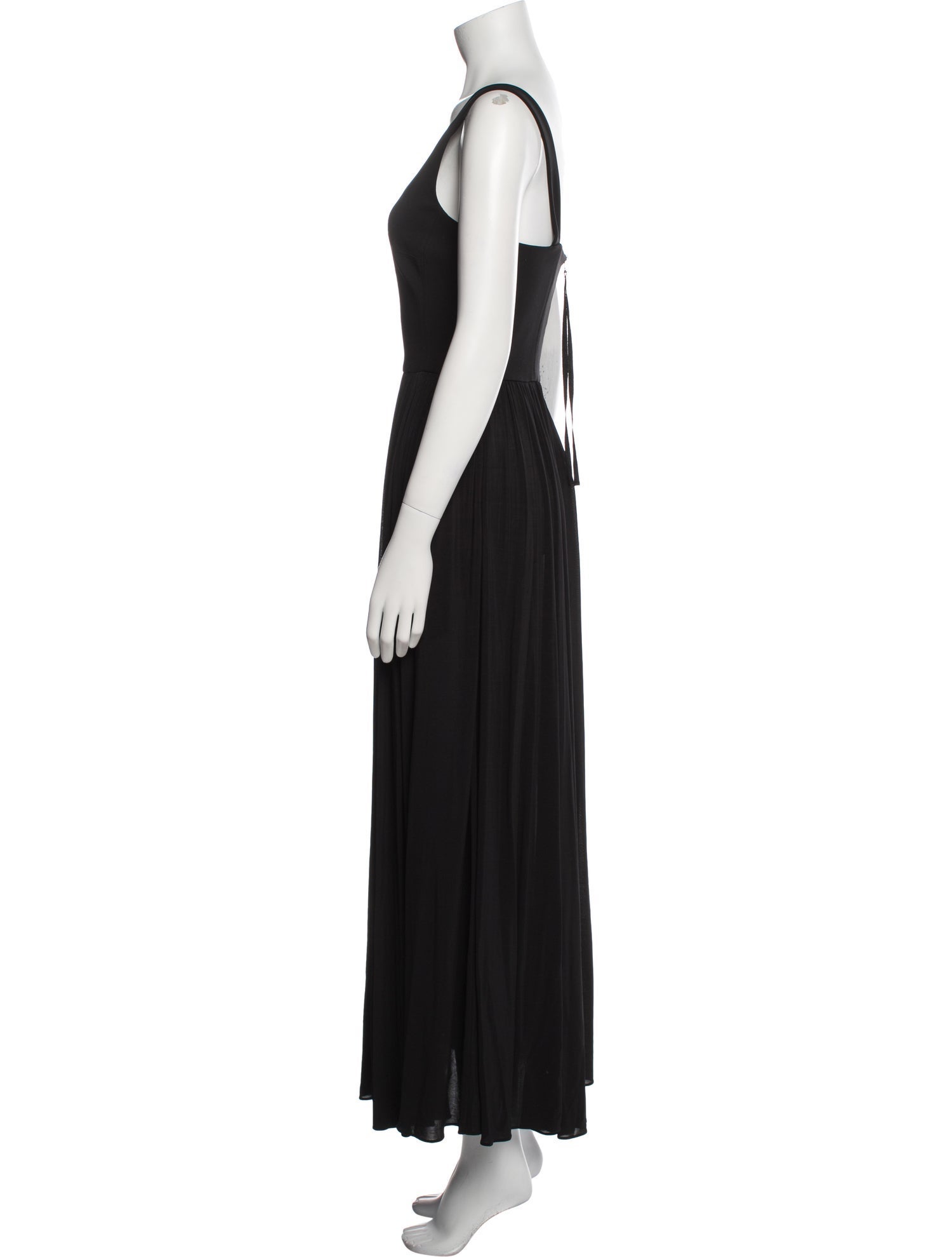 La Ligne Plunge Neckline Long Dress