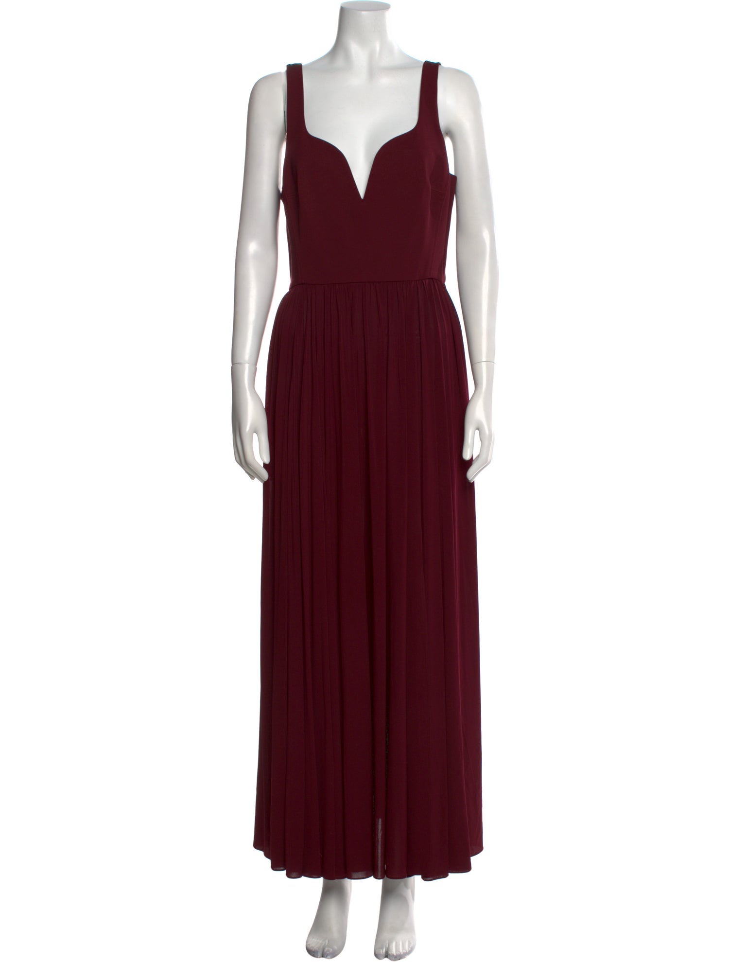 La Ligne V-Neck Long Dress