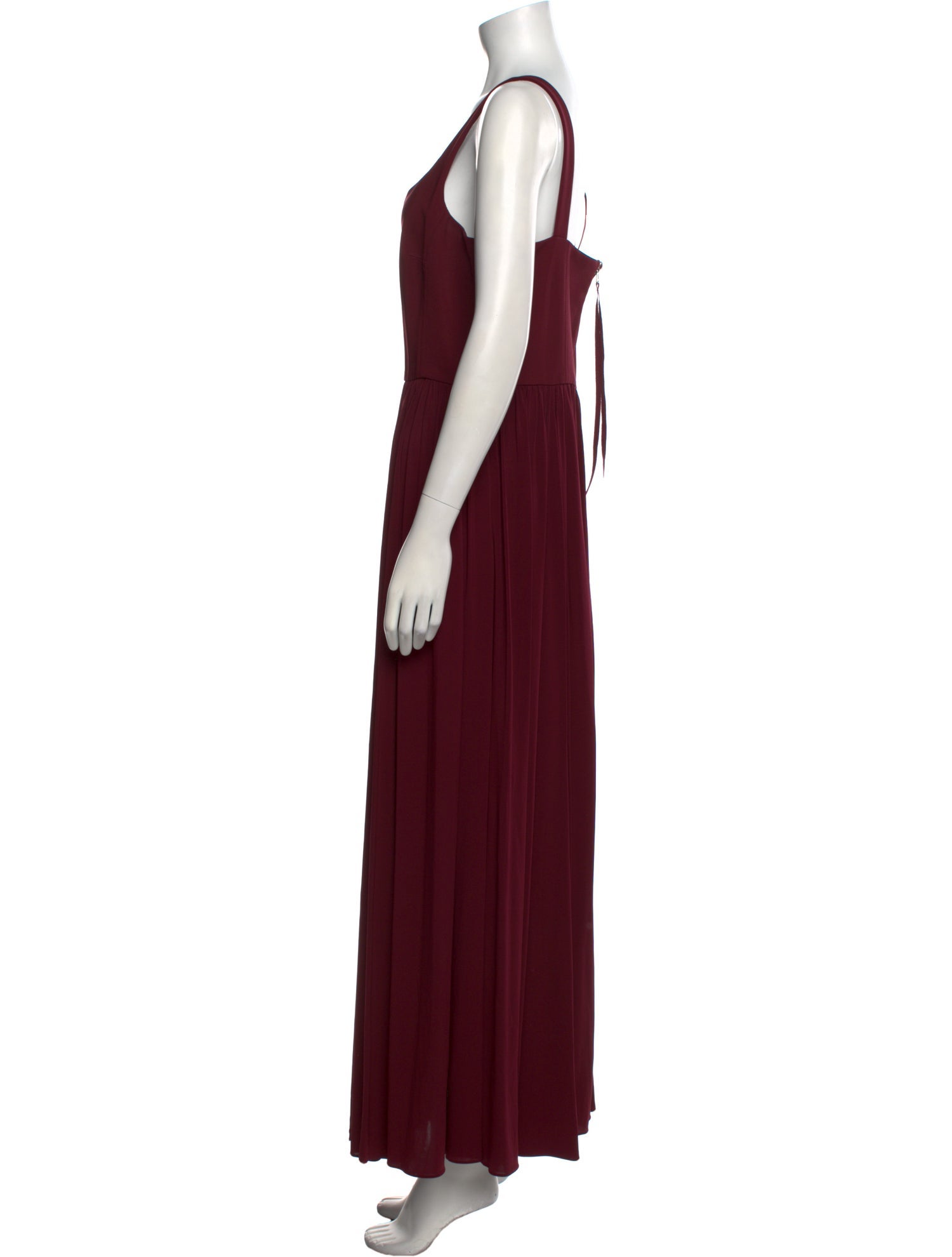 La Ligne V-Neck Long Dress