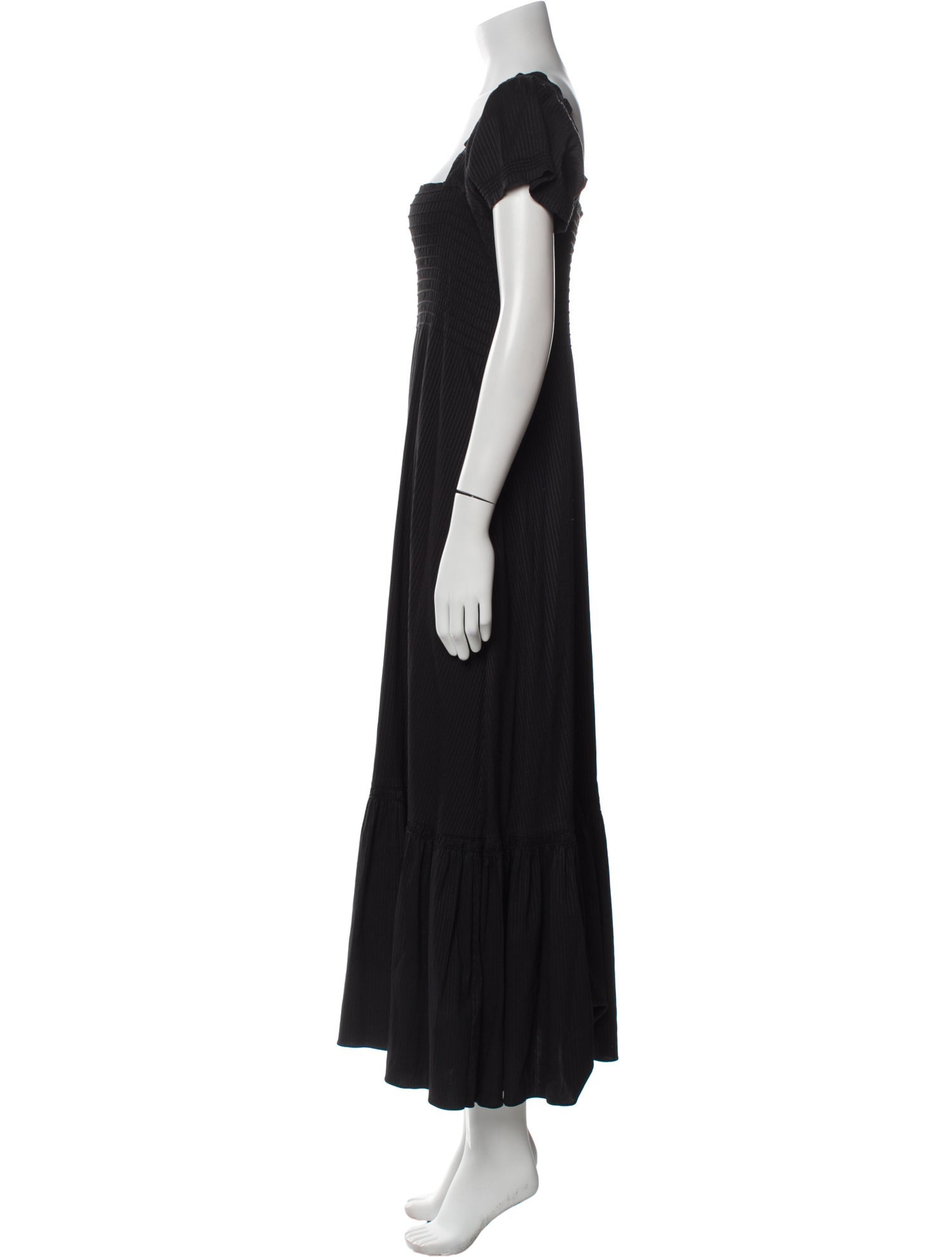 La Ligne Square Neckline Long Dress