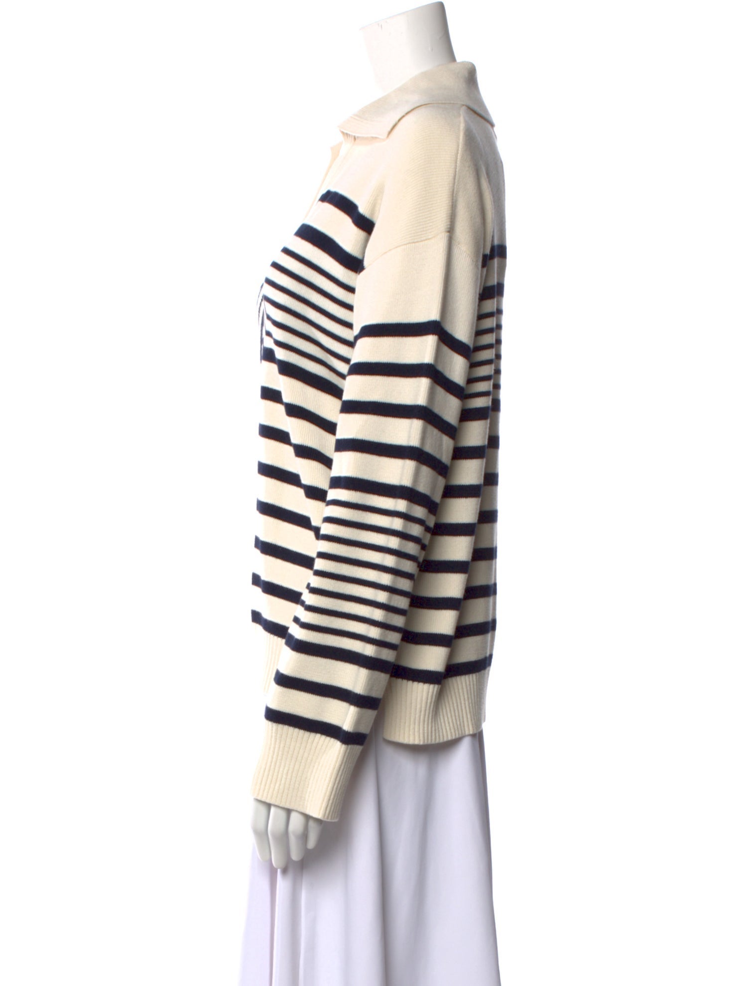 La Ligne Striped V-Neck Sweater w/ Tags