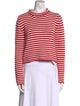 La Ligne Striped Mock Neck Sweater