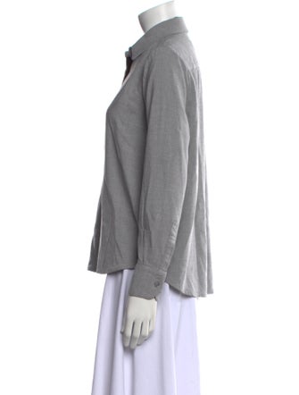 La Ligne Long Sleeve Button-Up Top