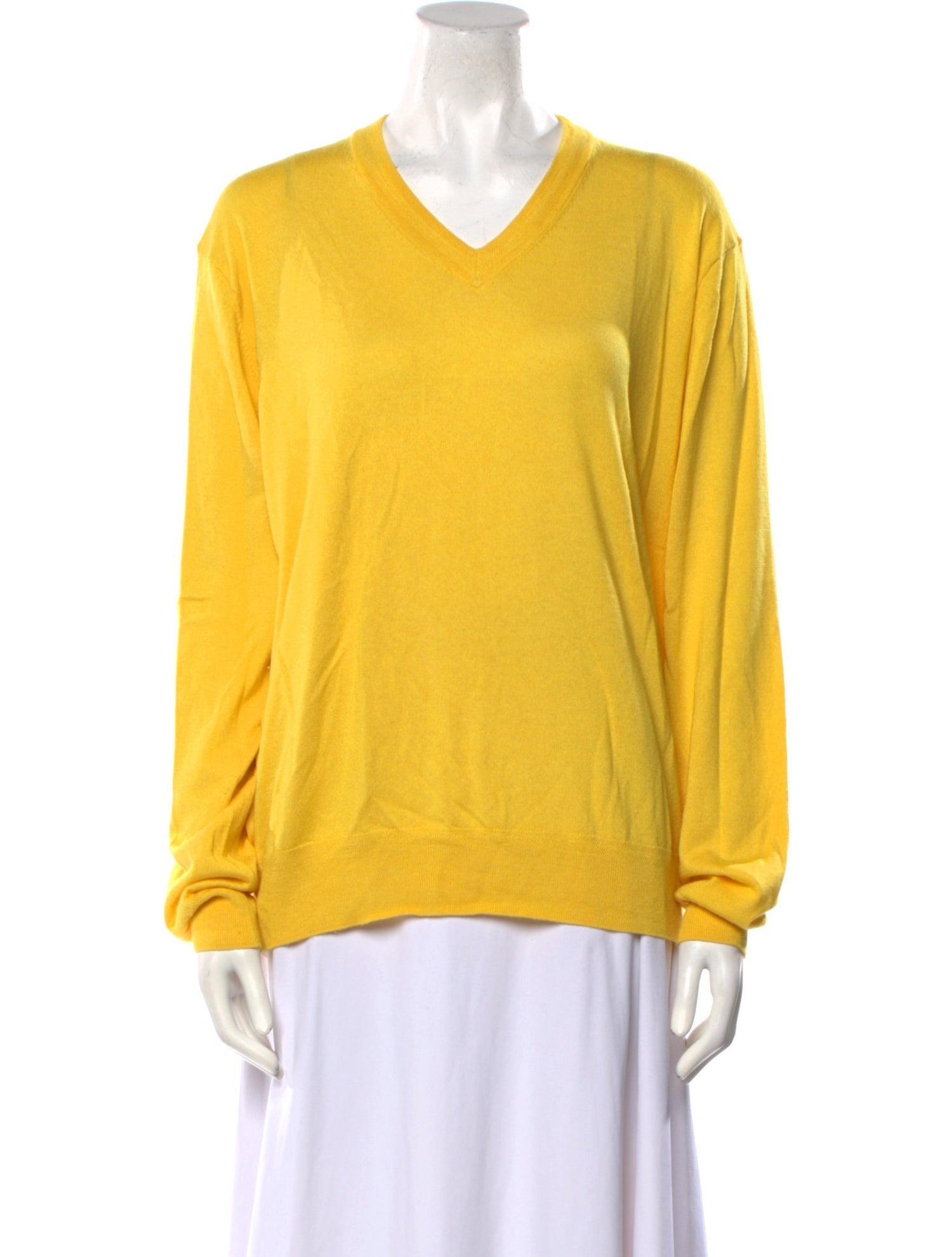 La Ligne Silk V-Neck Sweater