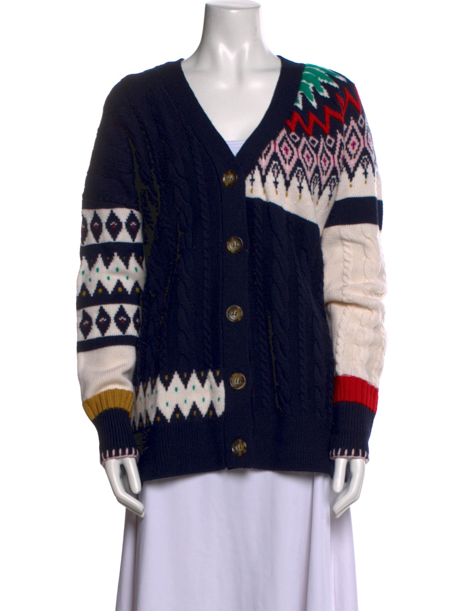 La Ligne Merino Wool Printed Sweater