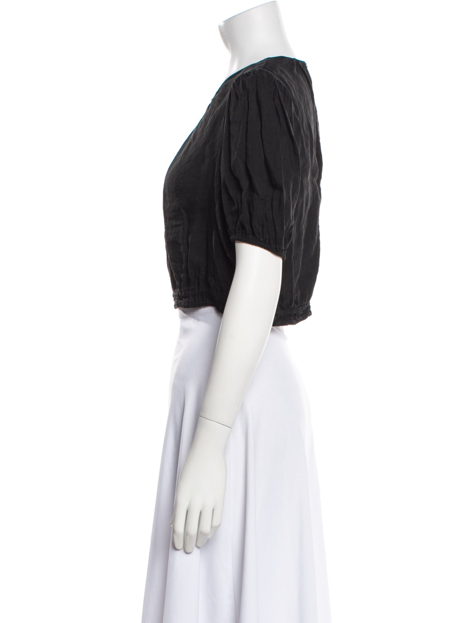 La Ligne Crew Neck Short Sleeve Crop Top