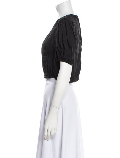 La Ligne Crew Neck Short Sleeve Crop Top