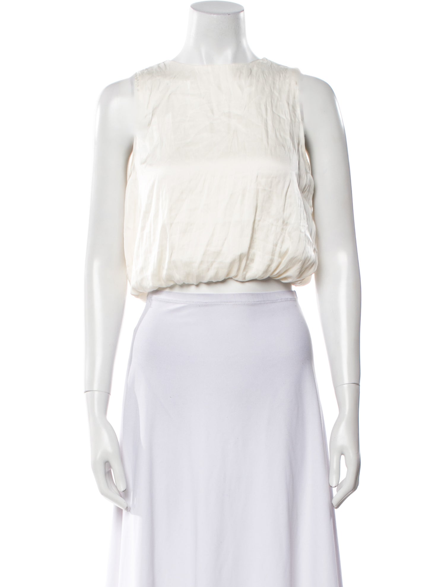 La Ligne Scoop Neck Sleeveless Crop Top