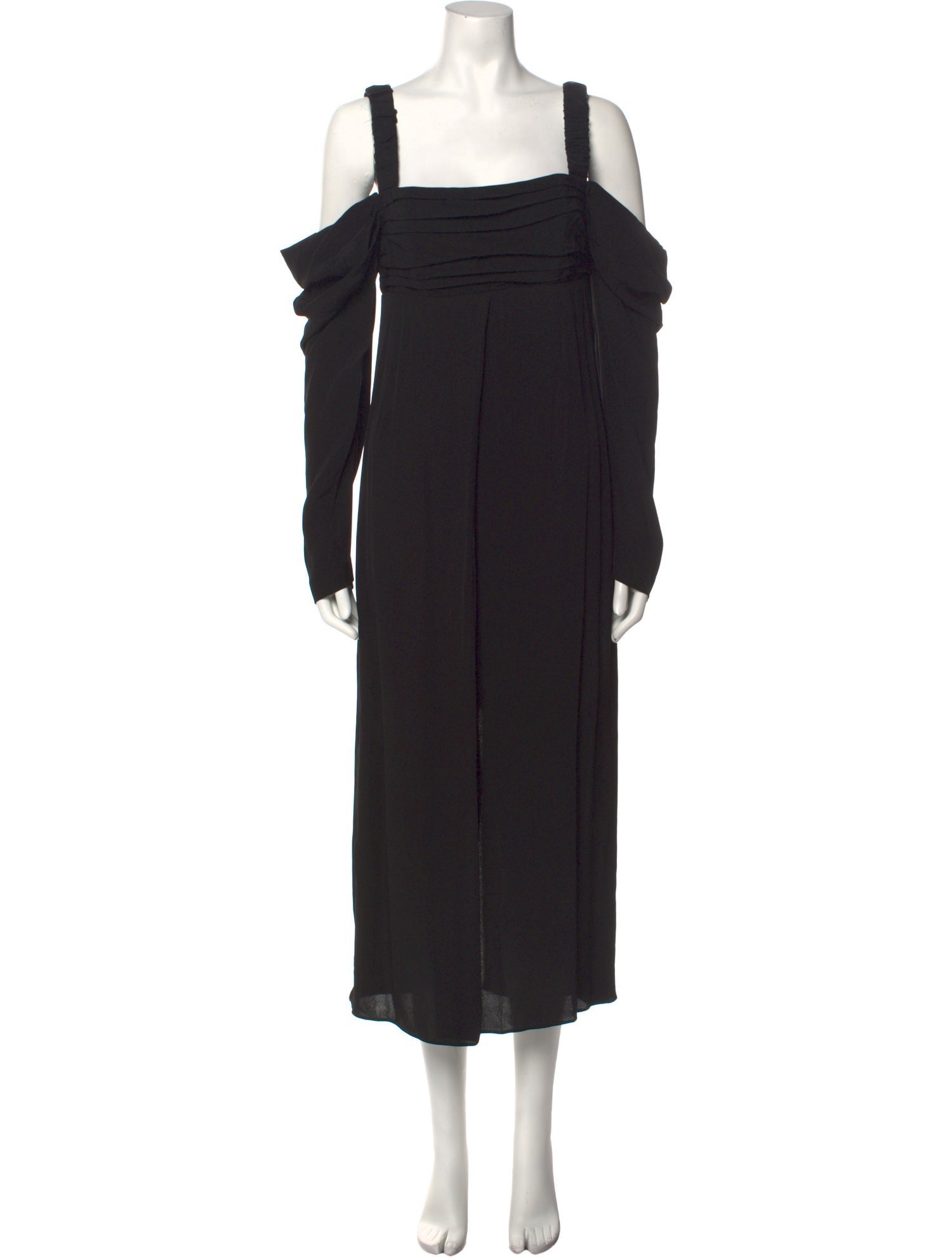 La Ligne Square Neckline Midi Length Dress