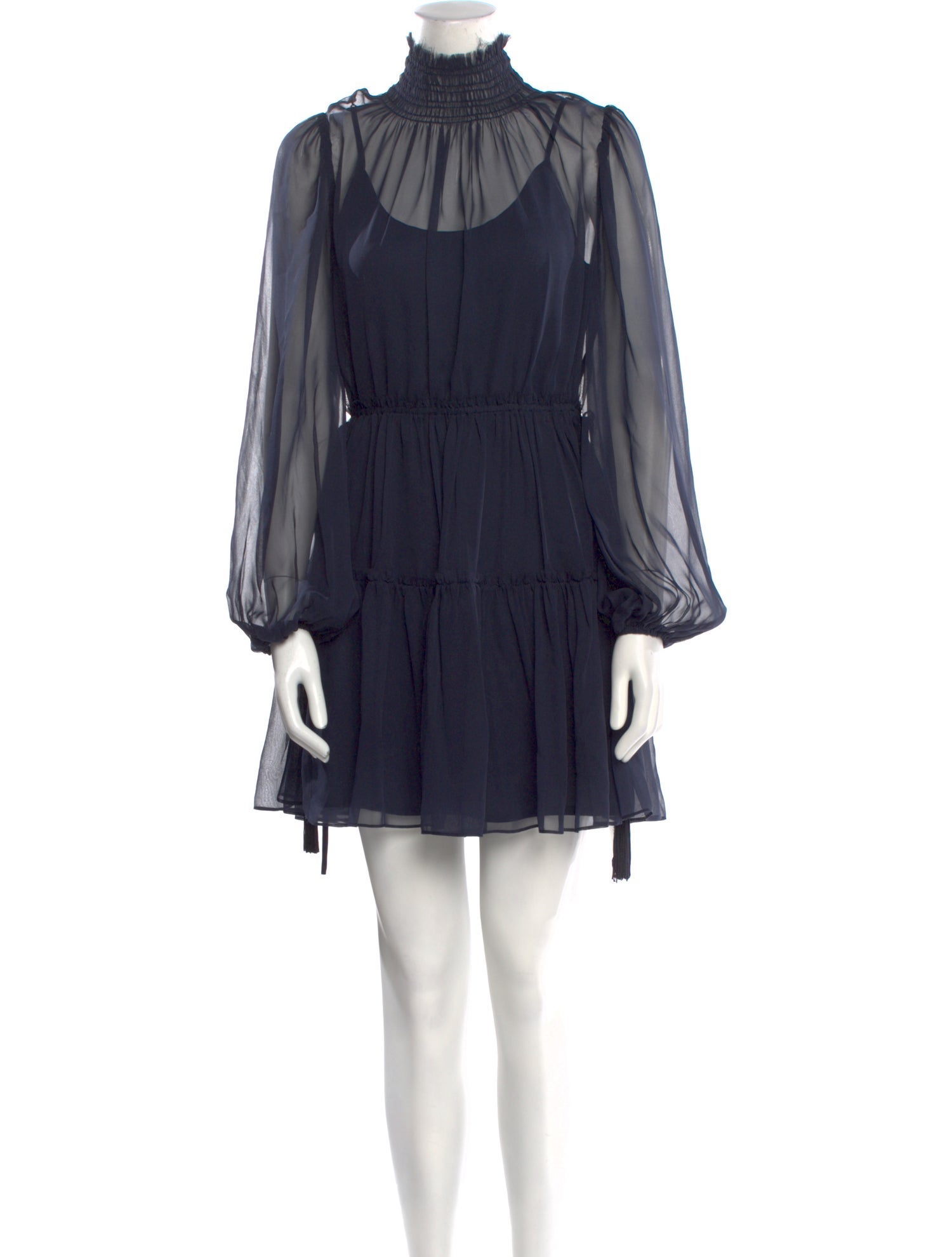 La Ligne Mock Neck Mini Dress