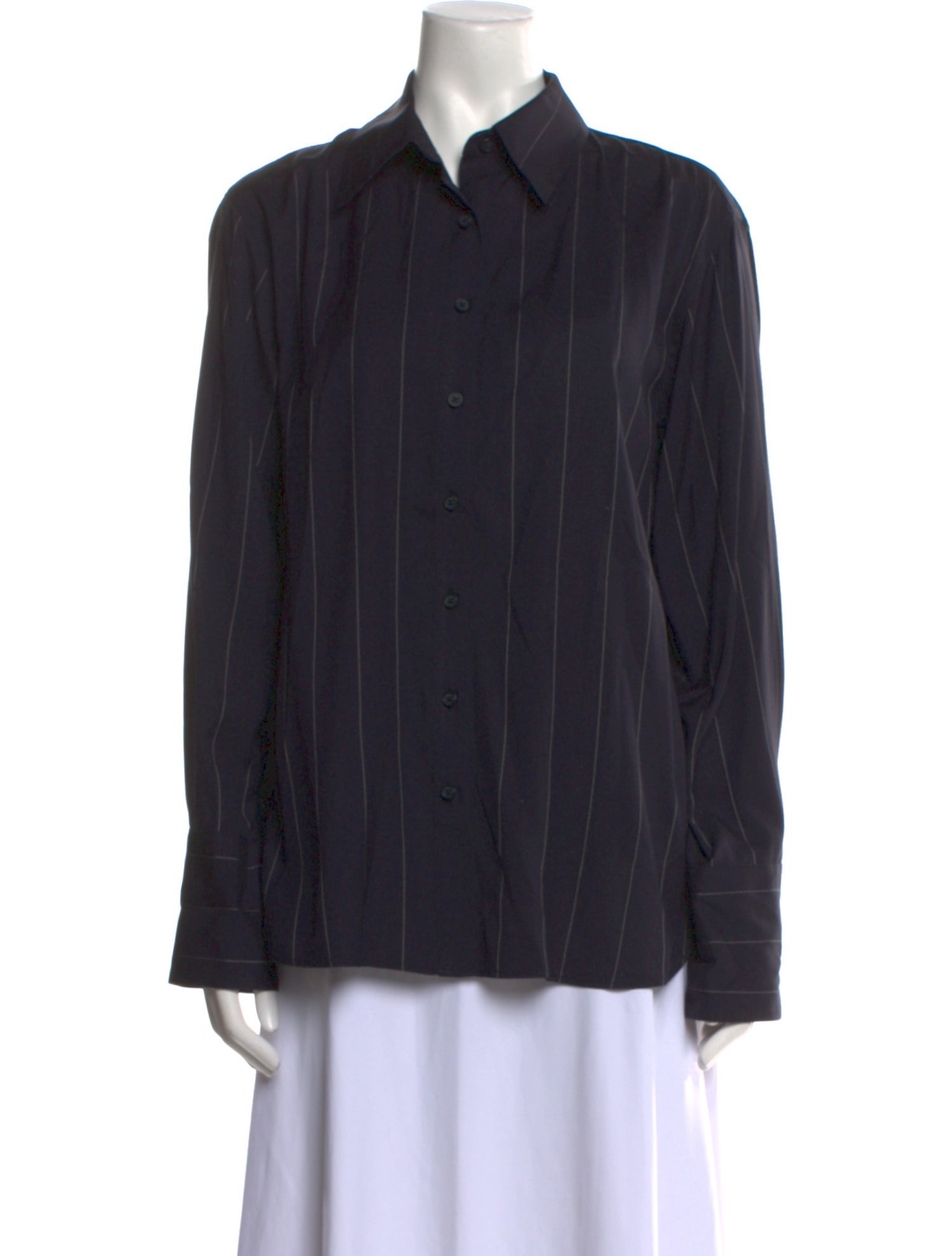 La Ligne Long Sleeve Button-Up Top