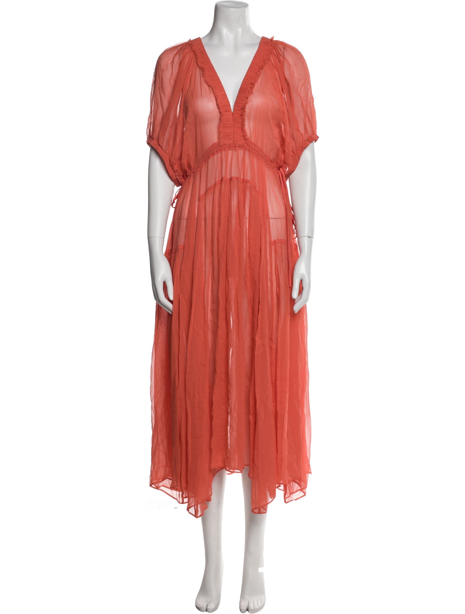 La Ligne Silk Midi Length Dress