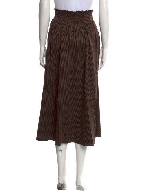 La Ligne Striped Midi Length Skirt