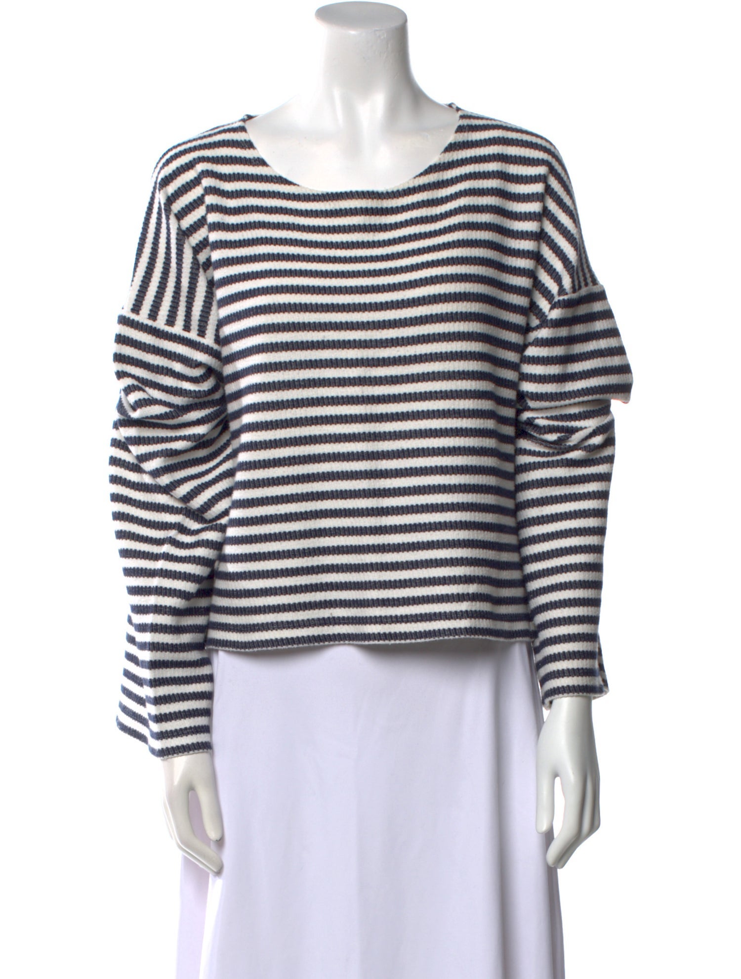 La Ligne Striped Scoop Neck Top