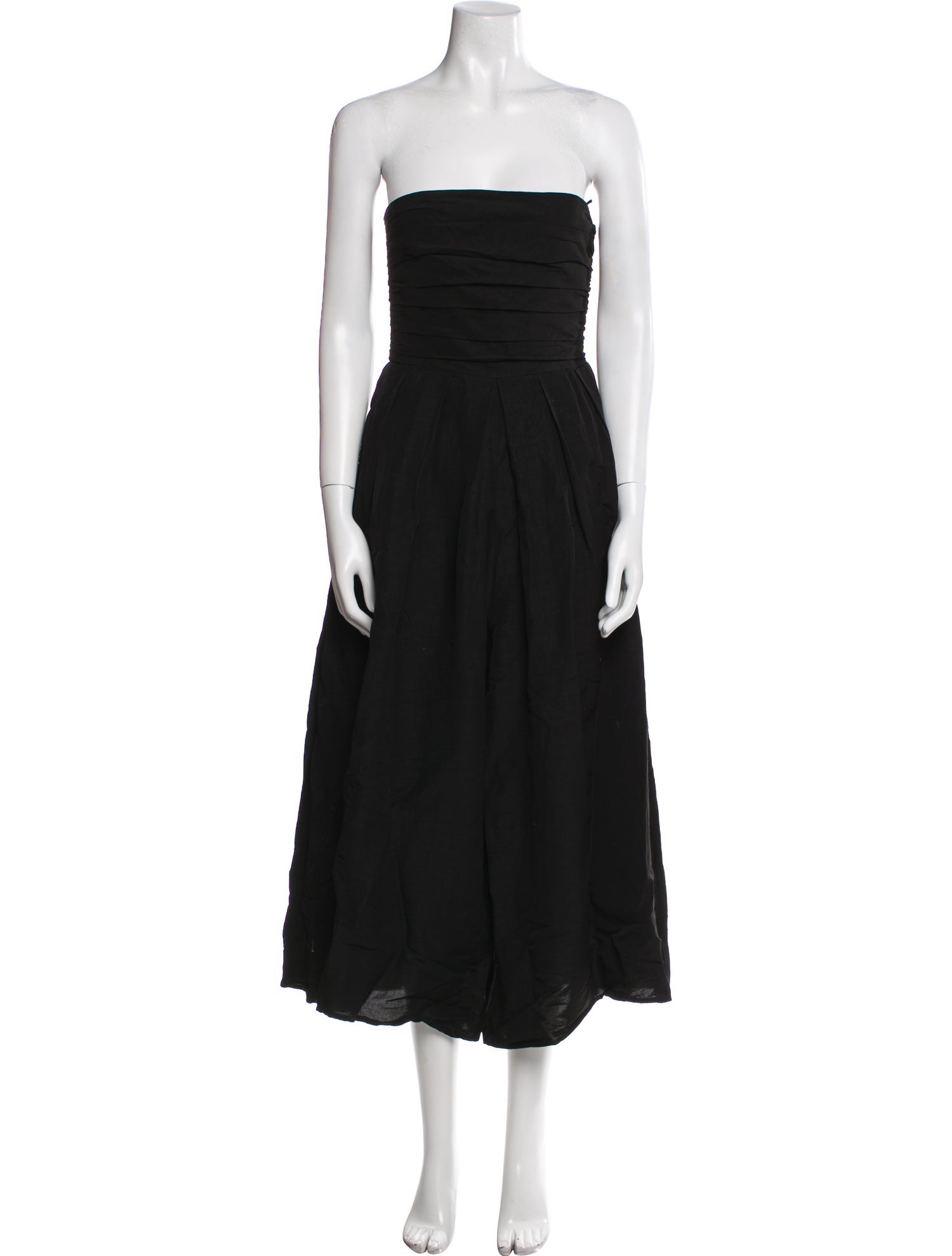 La Ligne Linen Strapless Jumpsuit