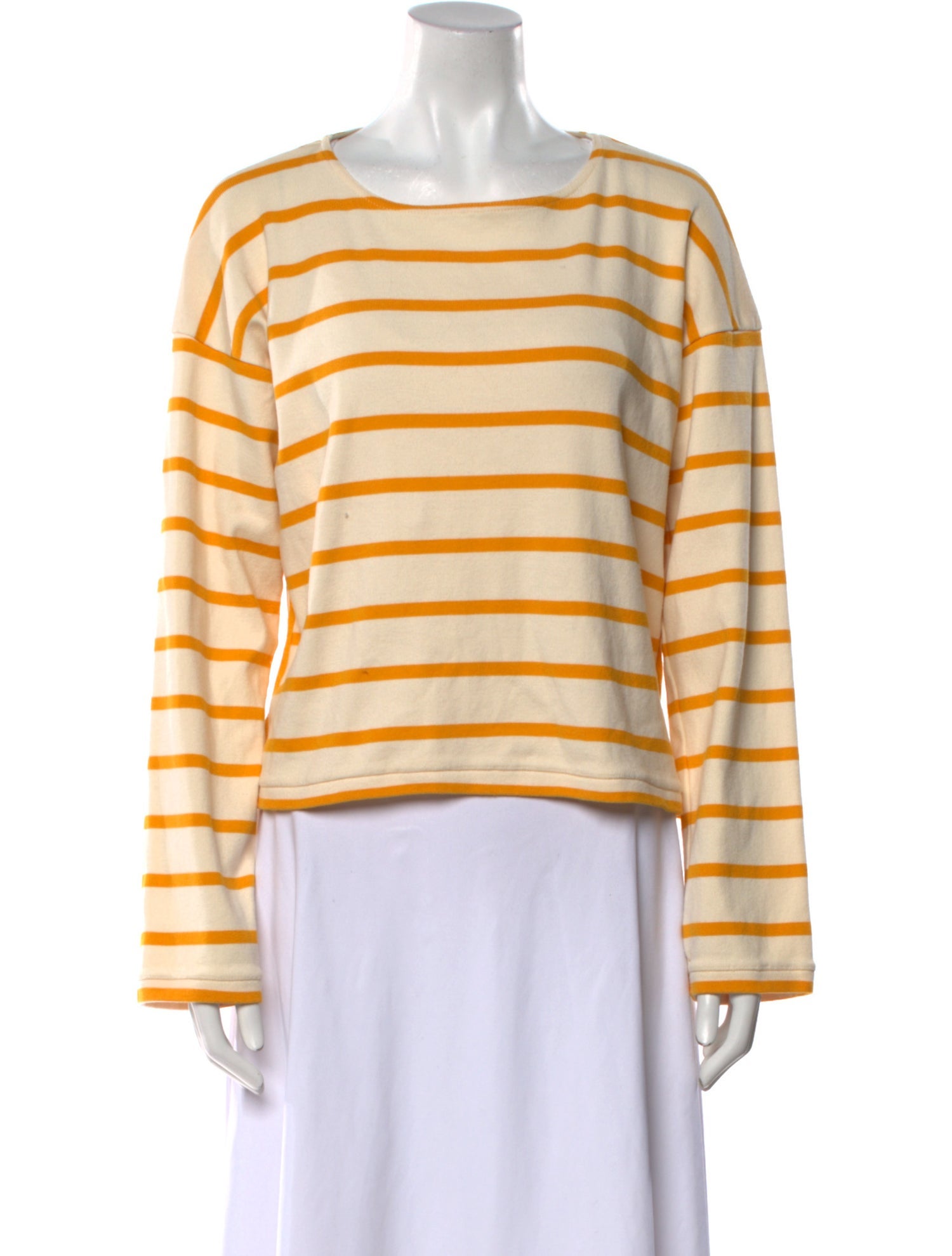 La Ligne Striped Scoop Neck Top