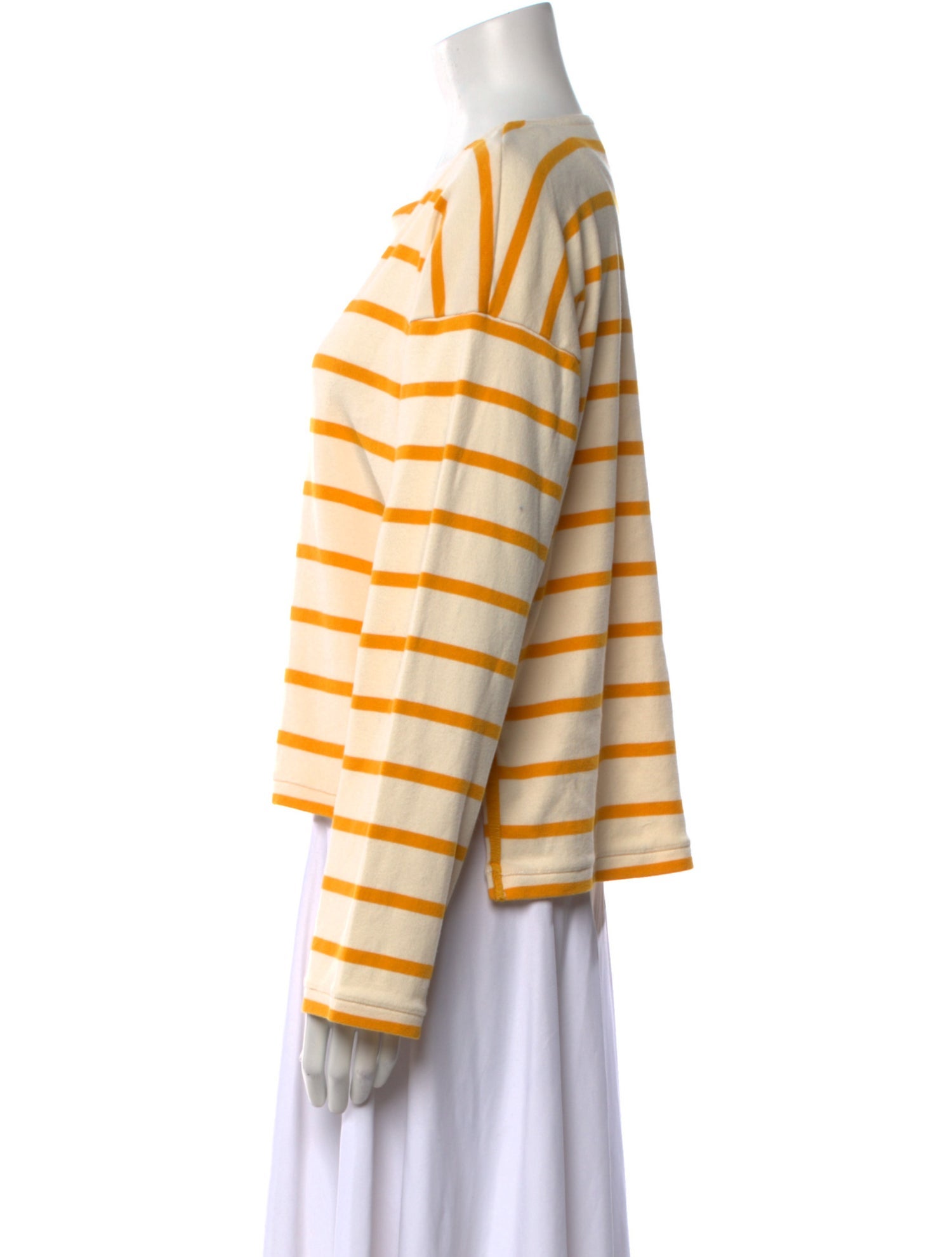 La Ligne Striped Scoop Neck Top