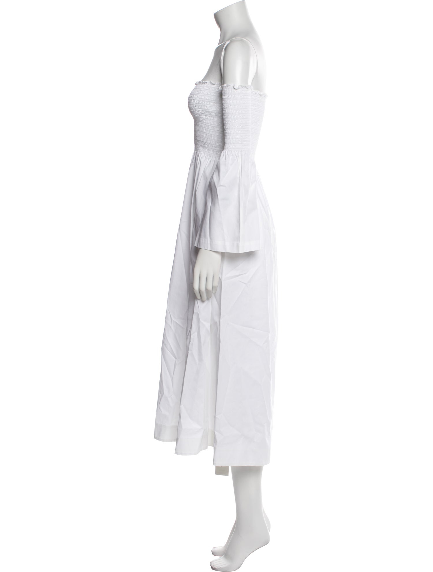 La Ligne Off-The-Shoulder Midi Length Dress