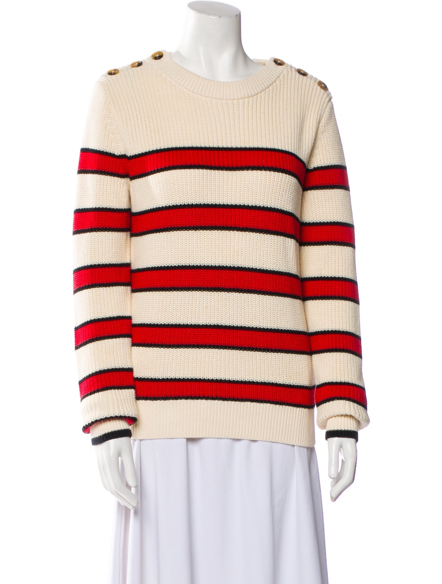La Ligne Striped Scoop Neck Sweater