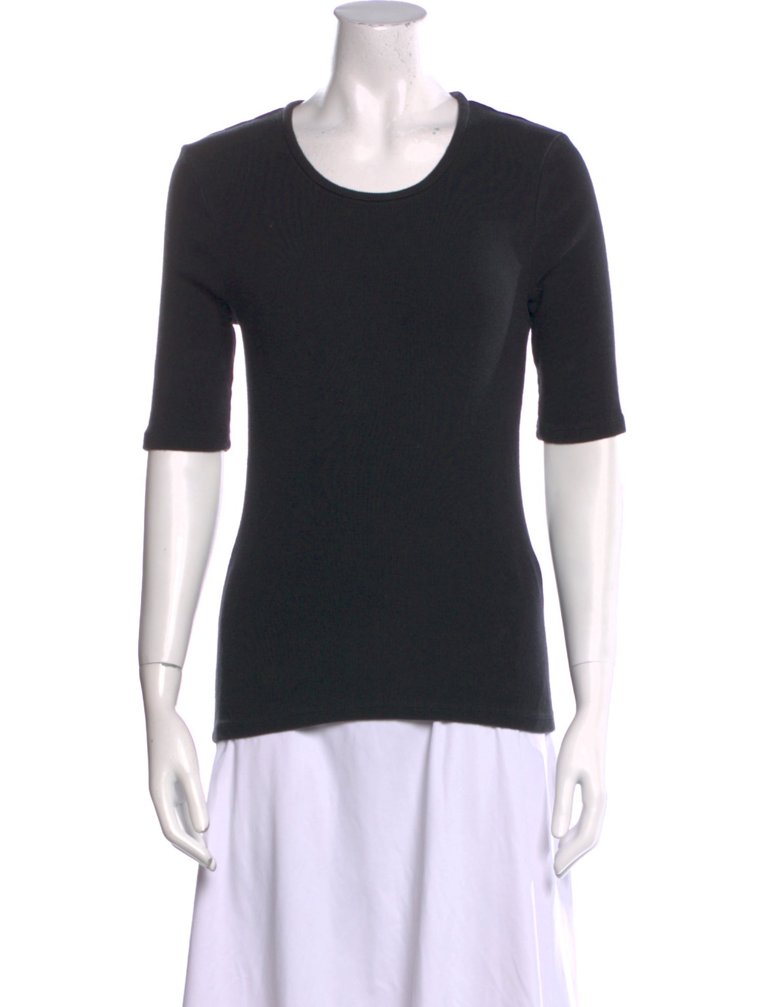 La Ligne Scoop Neck Short Sleeve T-Shirt