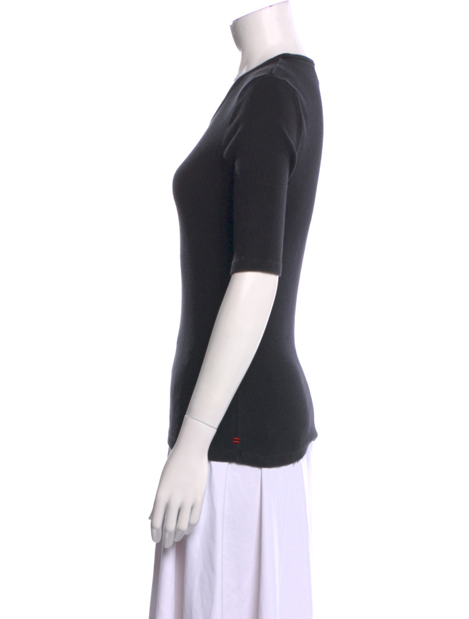 La Ligne Scoop Neck Short Sleeve T-Shirt