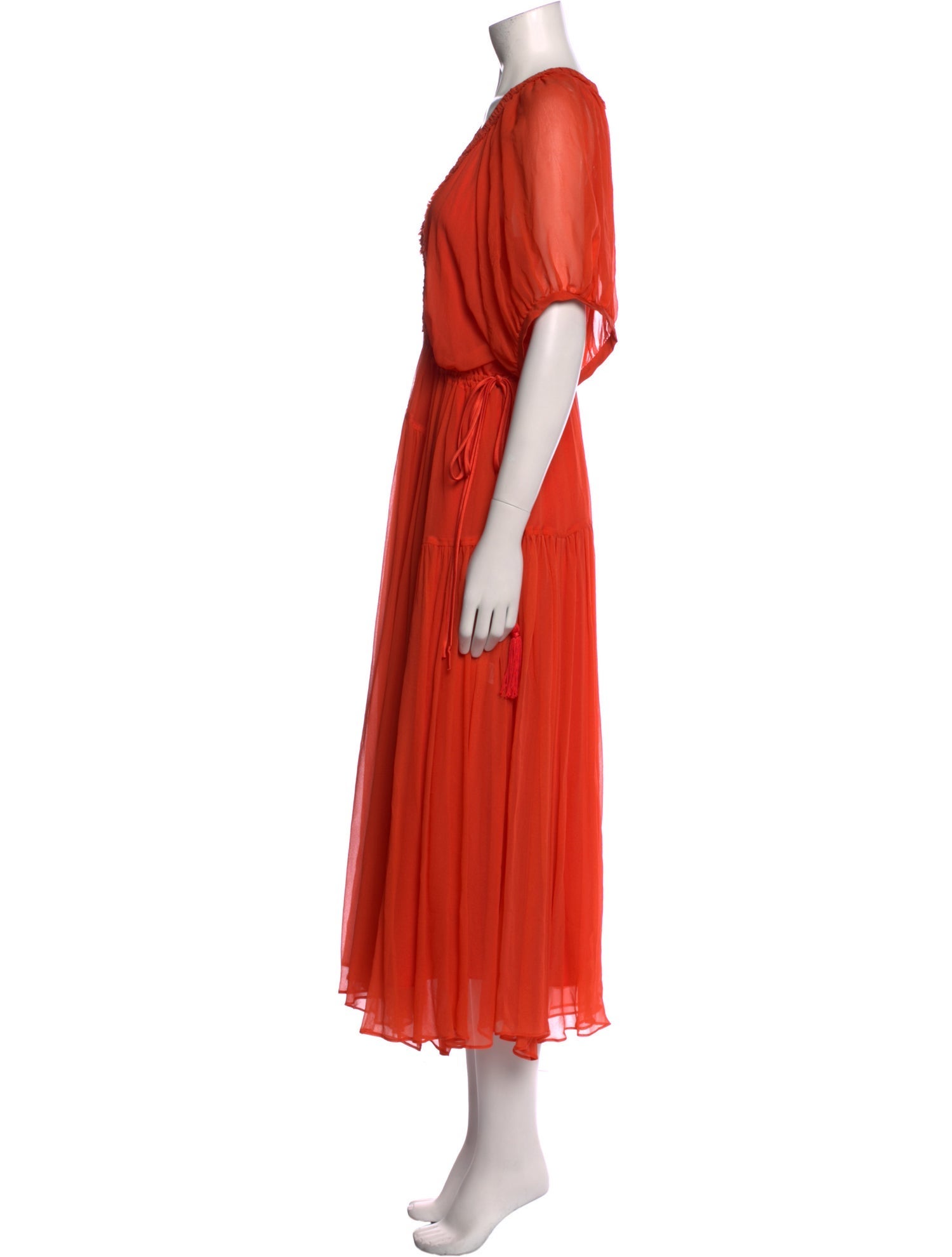 La Ligne V-Neck Long Dress