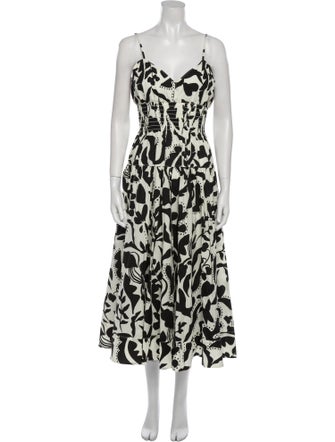 La Ligne Printed Midi Length Dress