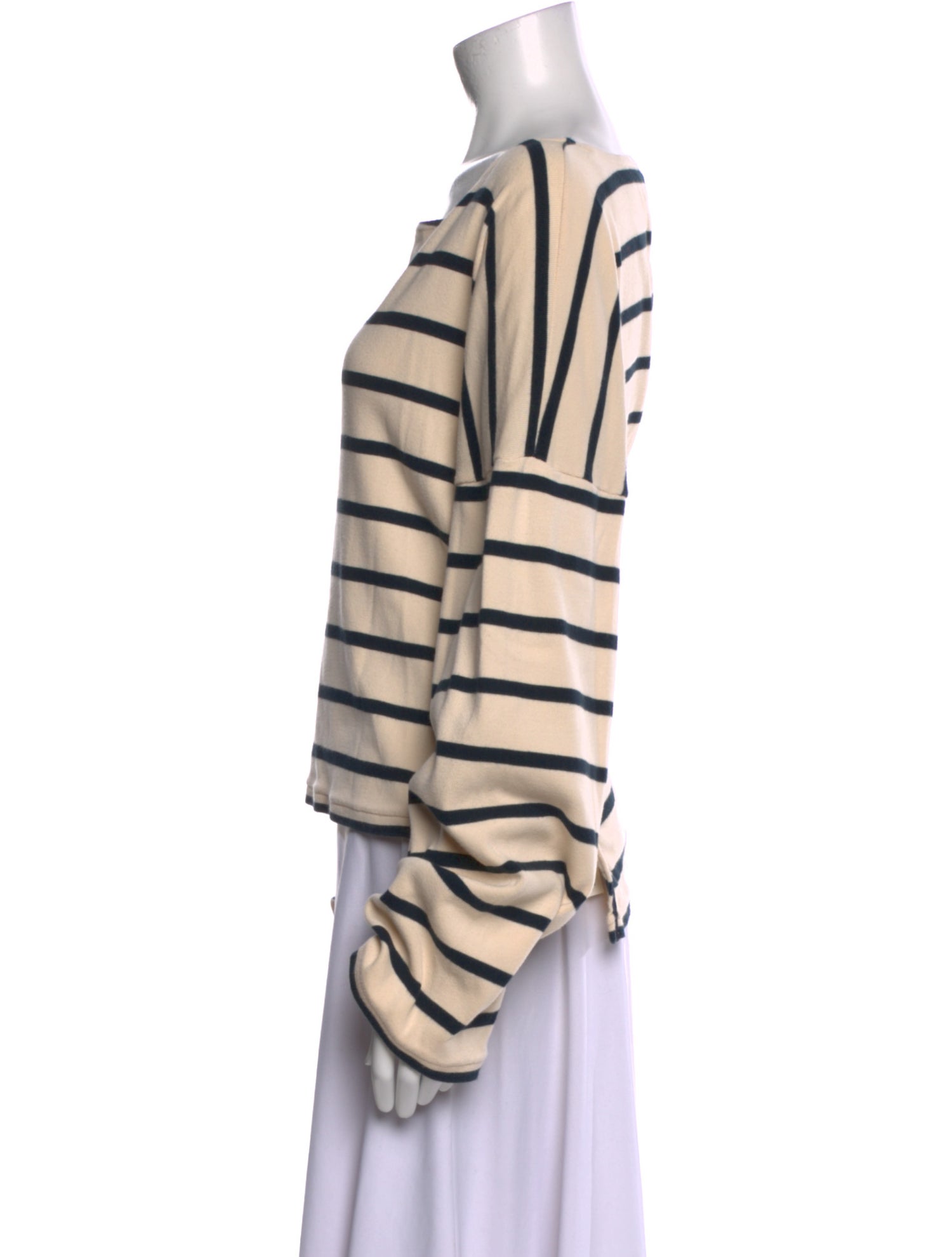La Ligne Striped Scoop Neck Top