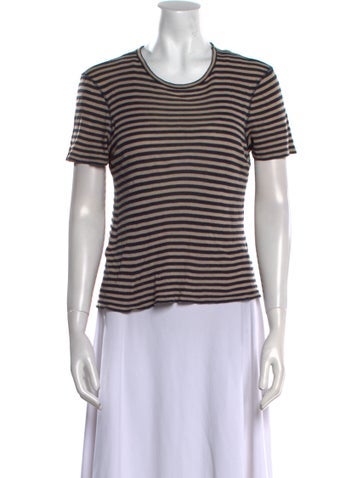 La Ligne Tops Striped Crew Neck T-Shirt M