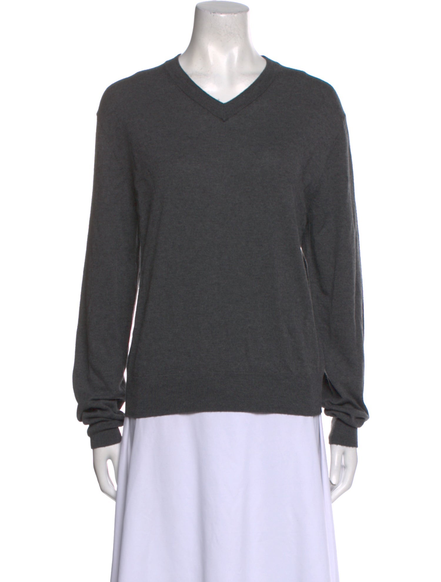 La Ligne Silk V-Neck Sweatshirt