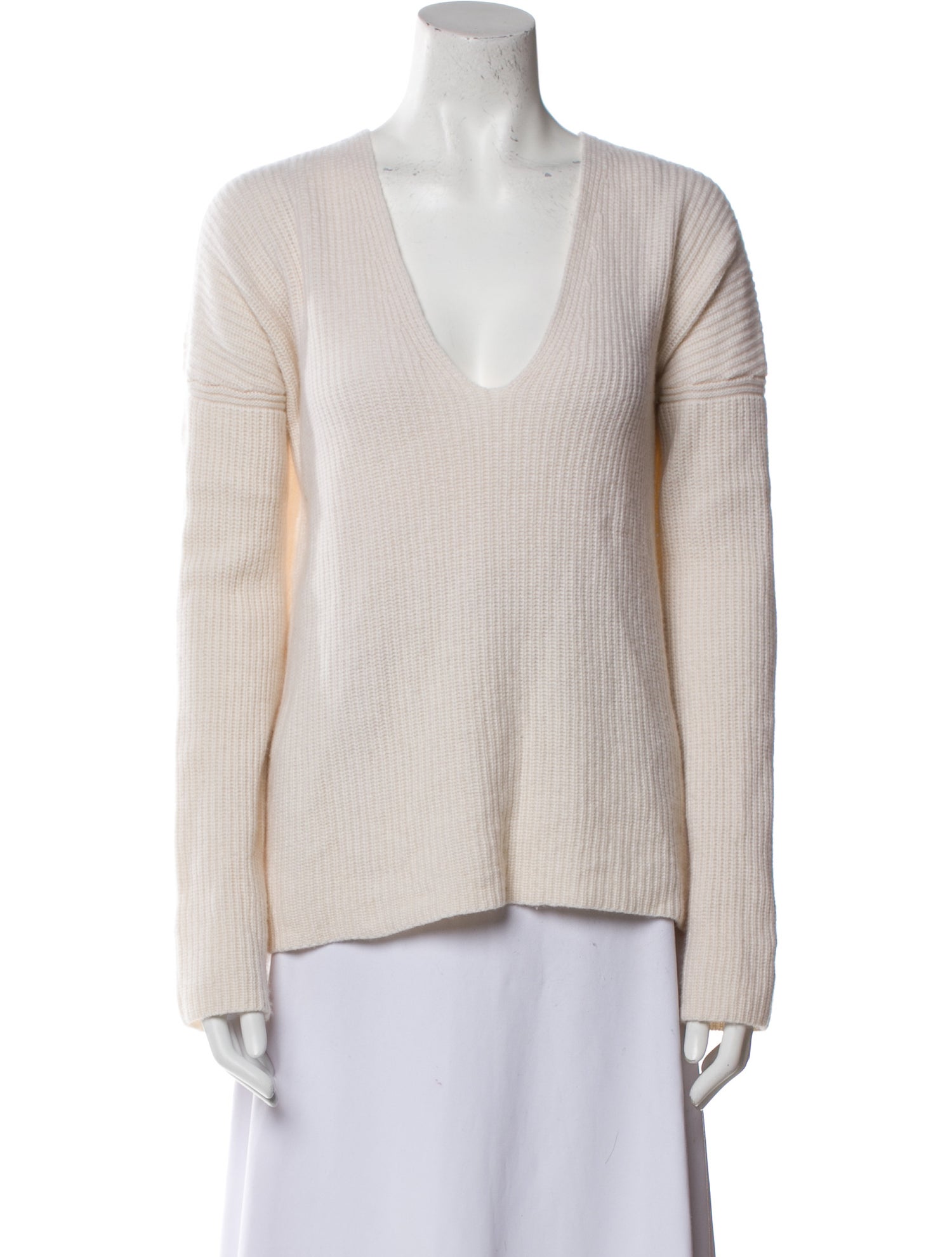 La Ligne Cashmere V-Neck Blouse