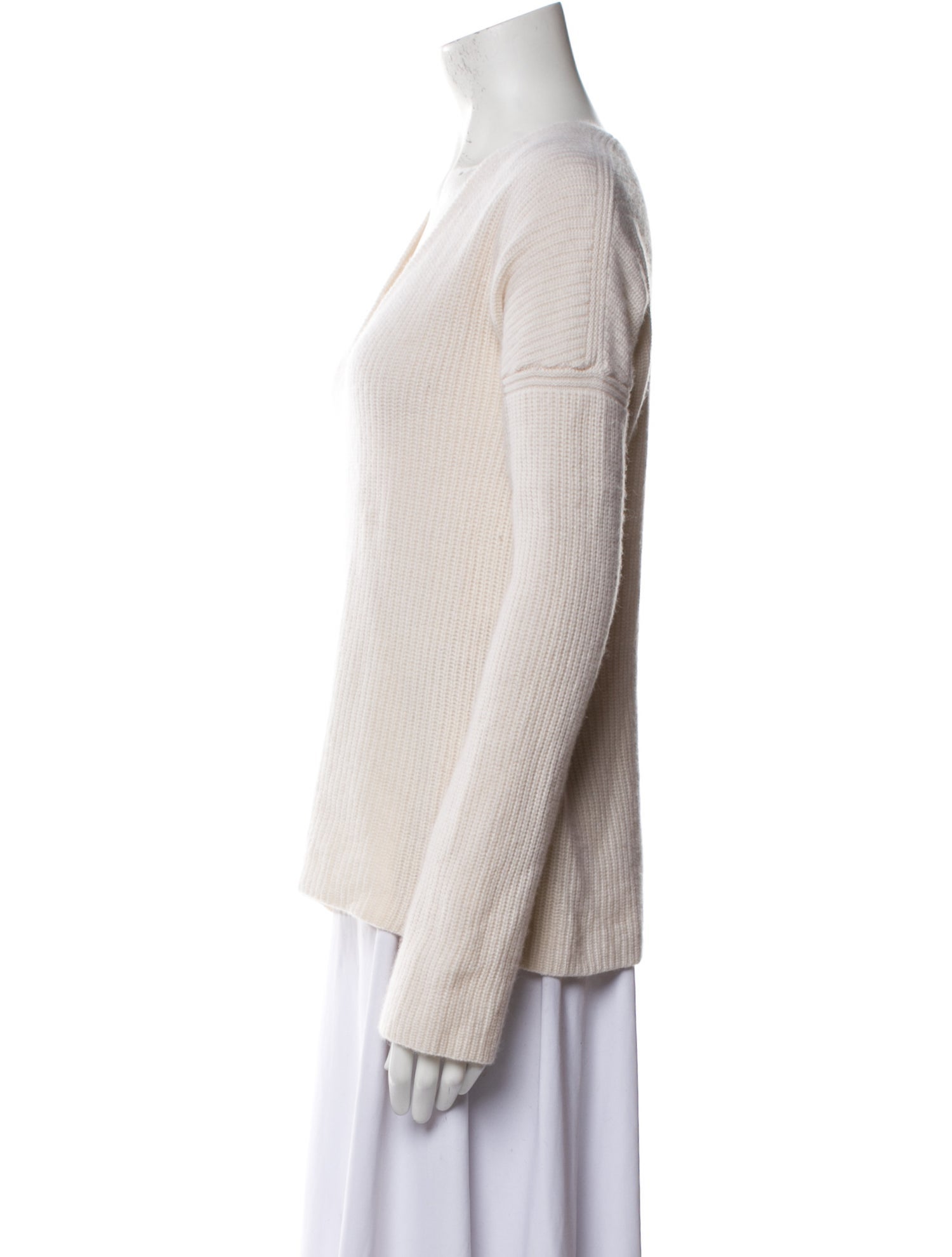 La Ligne Cashmere V-Neck Blouse