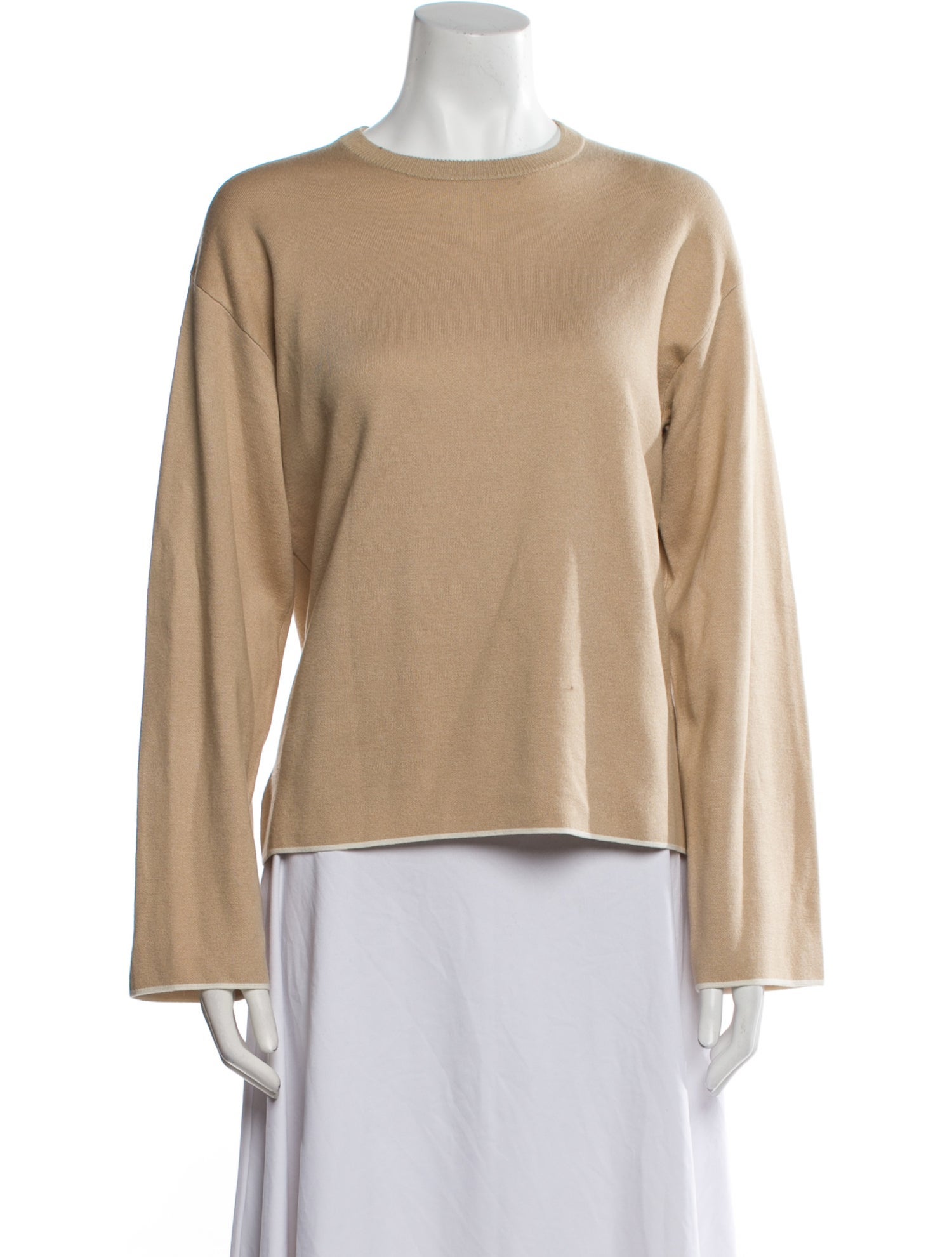 La Ligne Silk Bateau Neckline Sweatshirt