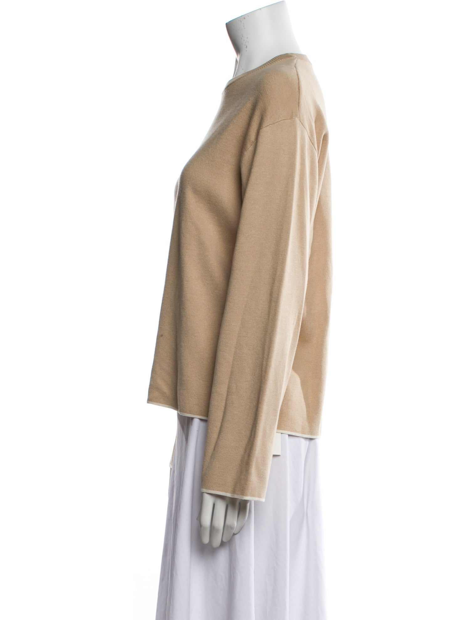 La Ligne Silk Bateau Neckline Sweatshirt