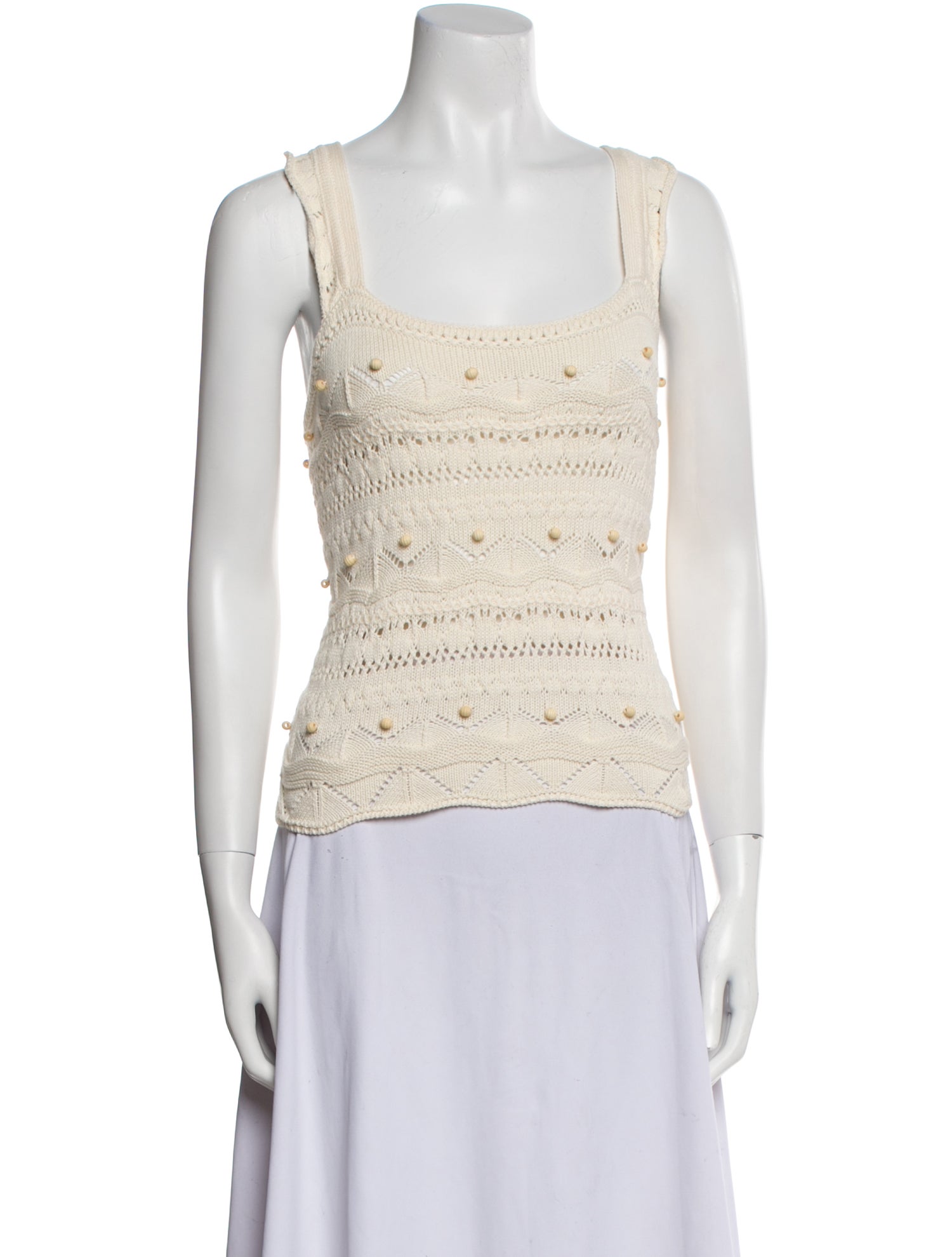 La Ligne Square Neckline Sleeveless Top