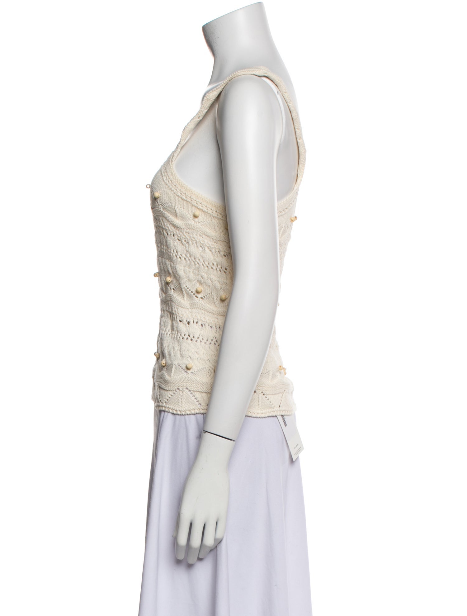 La Ligne Square Neckline Sleeveless Top