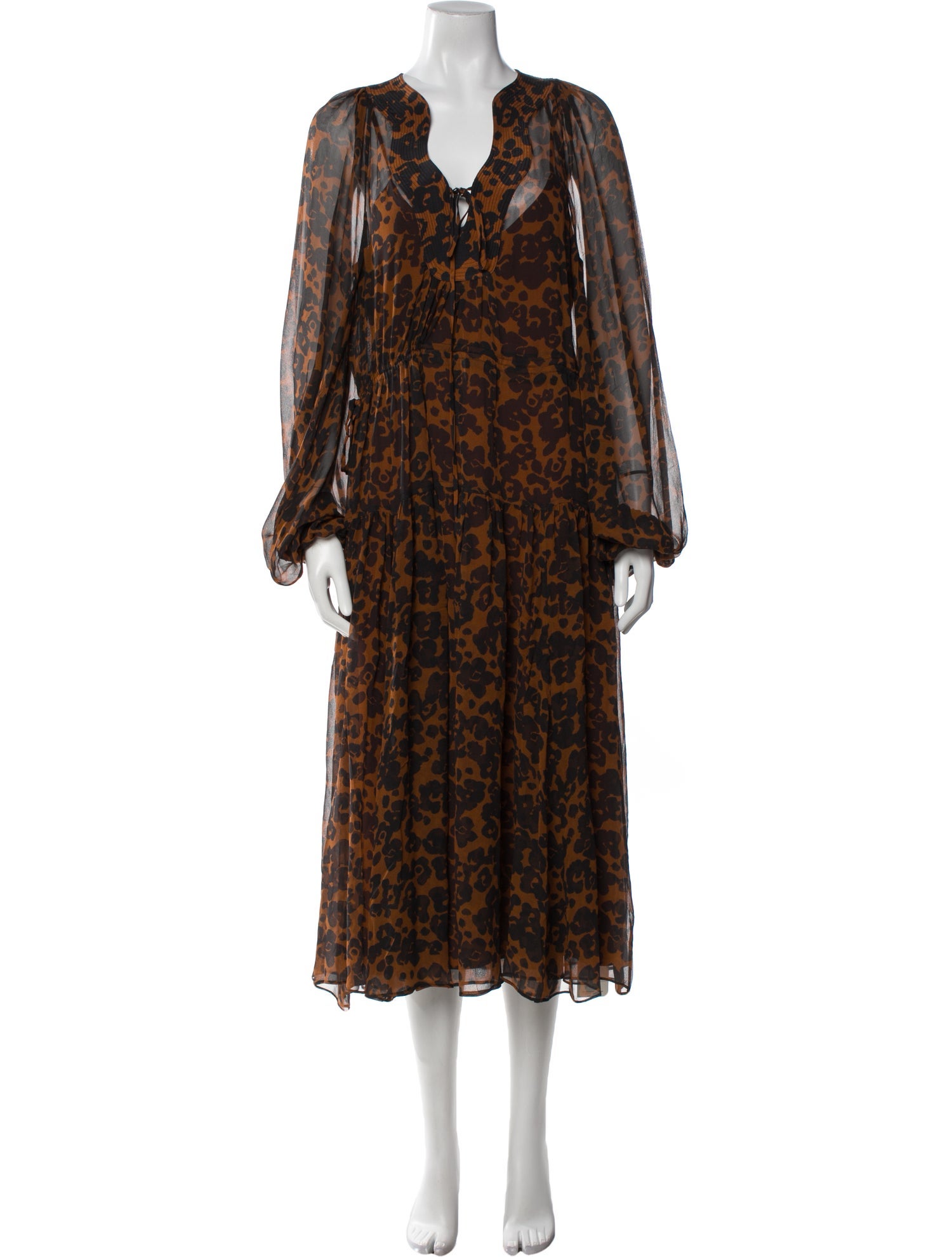 La Ligne Printed Long Dress