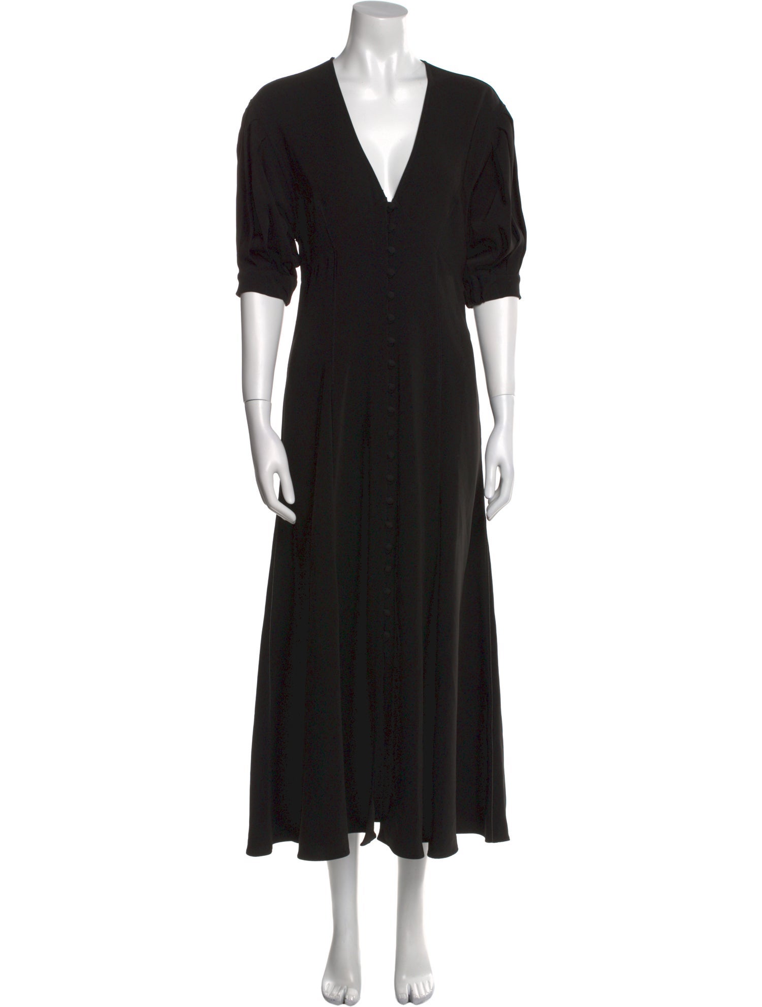 La Ligne V-Neck Long Dress