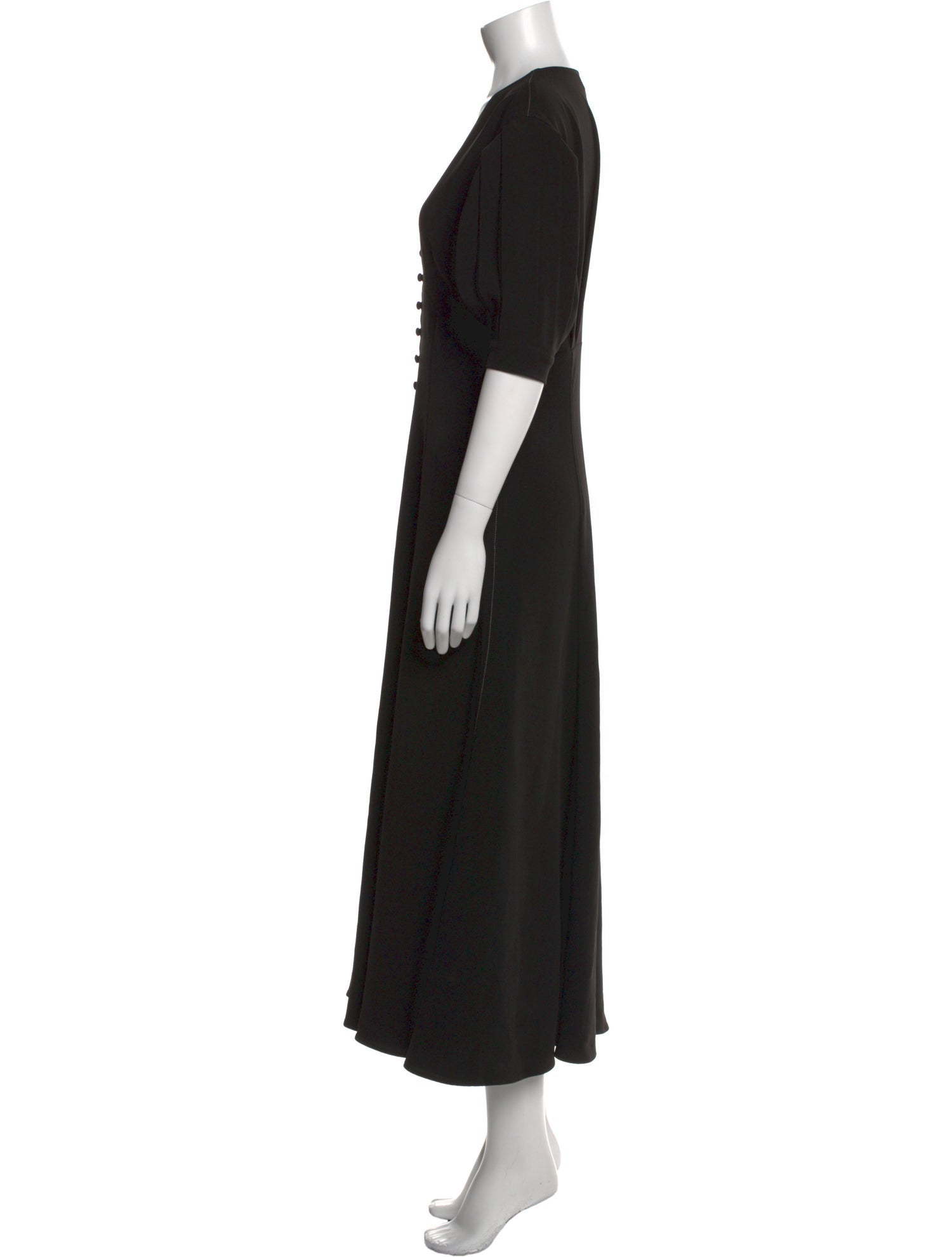 La Ligne V-Neck Long Dress