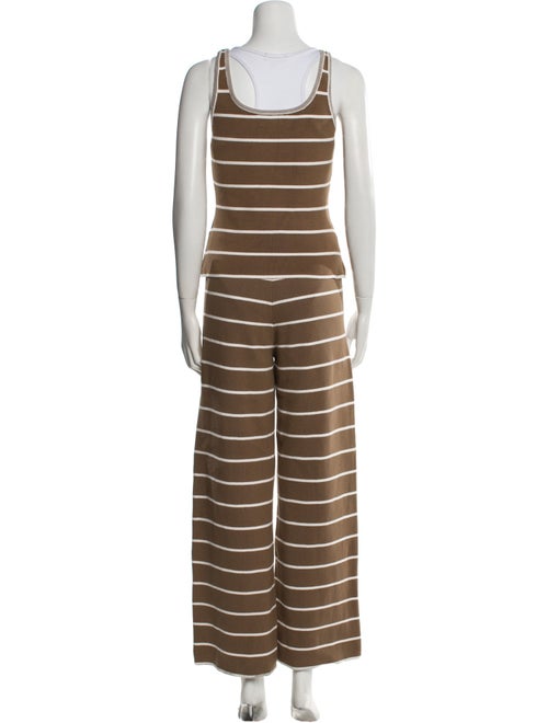 La Ligne Striped Whipstitch Trim Pant Set