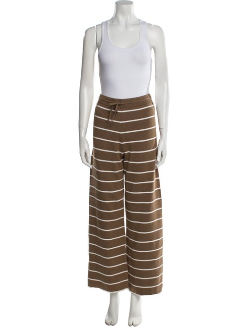 La Ligne Striped Whipstitch Trim Pant Set