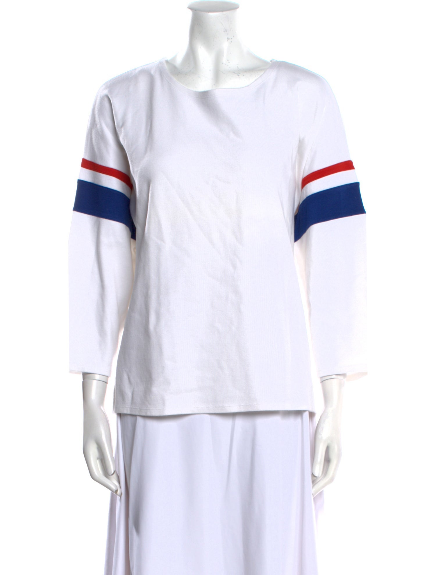 La Ligne Crew Neck Three-Quarter Sleeve T-Shirt