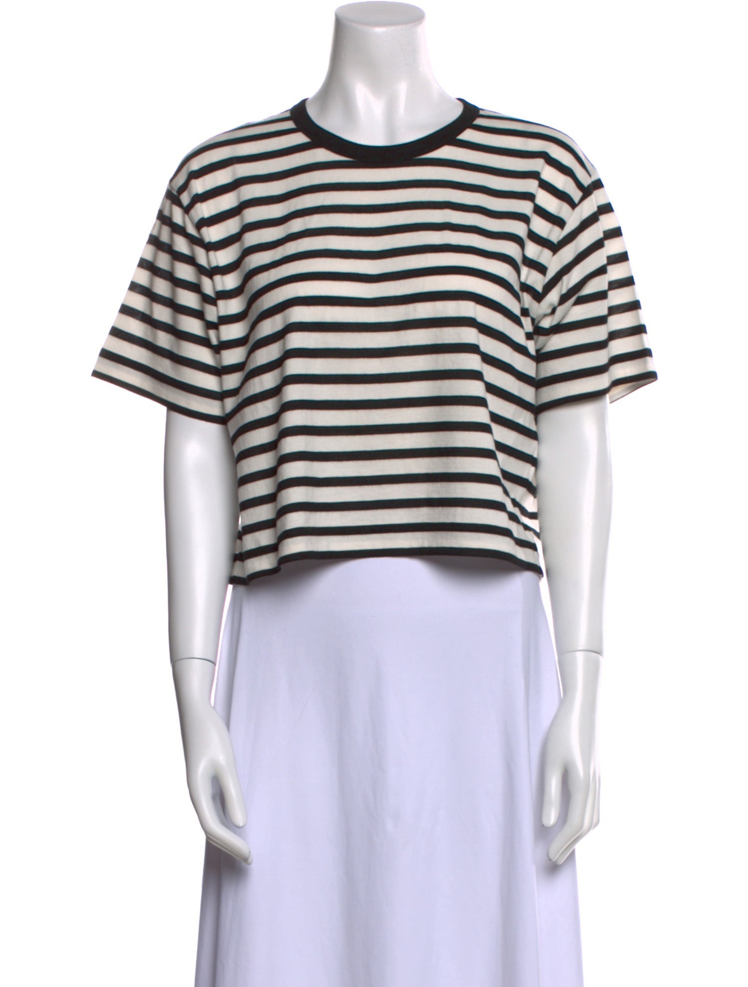 La Ligne Striped Crew Neck Crop Top w/ Tags