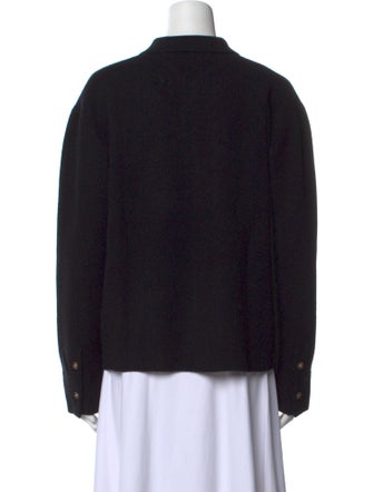 La Ligne Wool Long Sleeve Button-Up Top