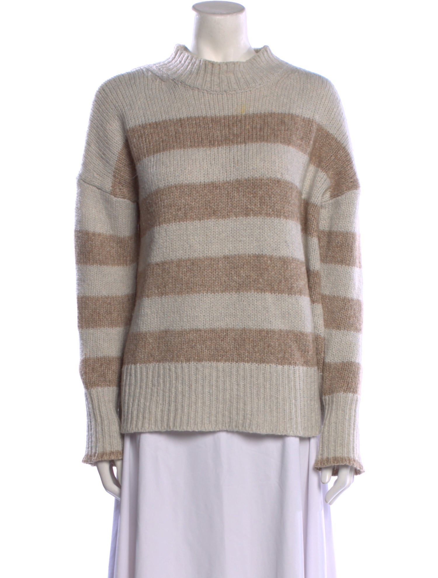 La Ligne Striped Mock Neck Sweater
