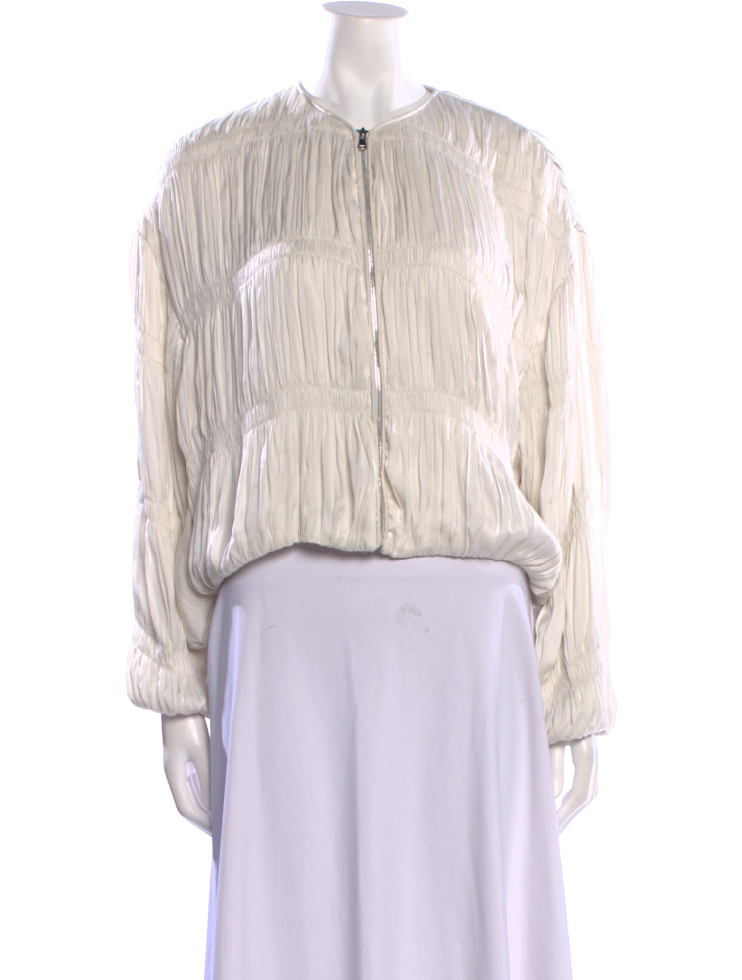 La Ligne Striped Mock Neck Crop Top