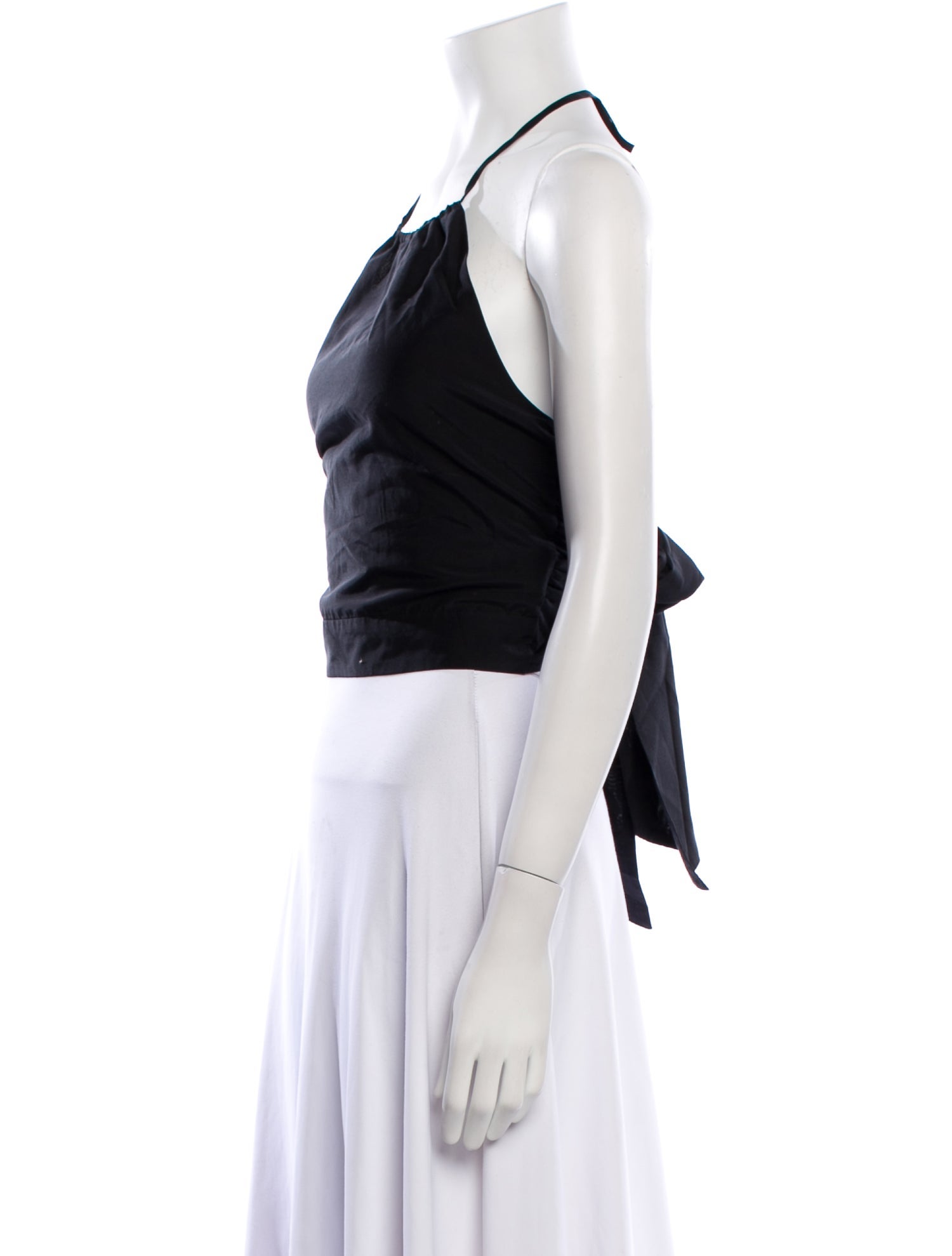 La Ligne Halterneck Sleeveless Crop Top