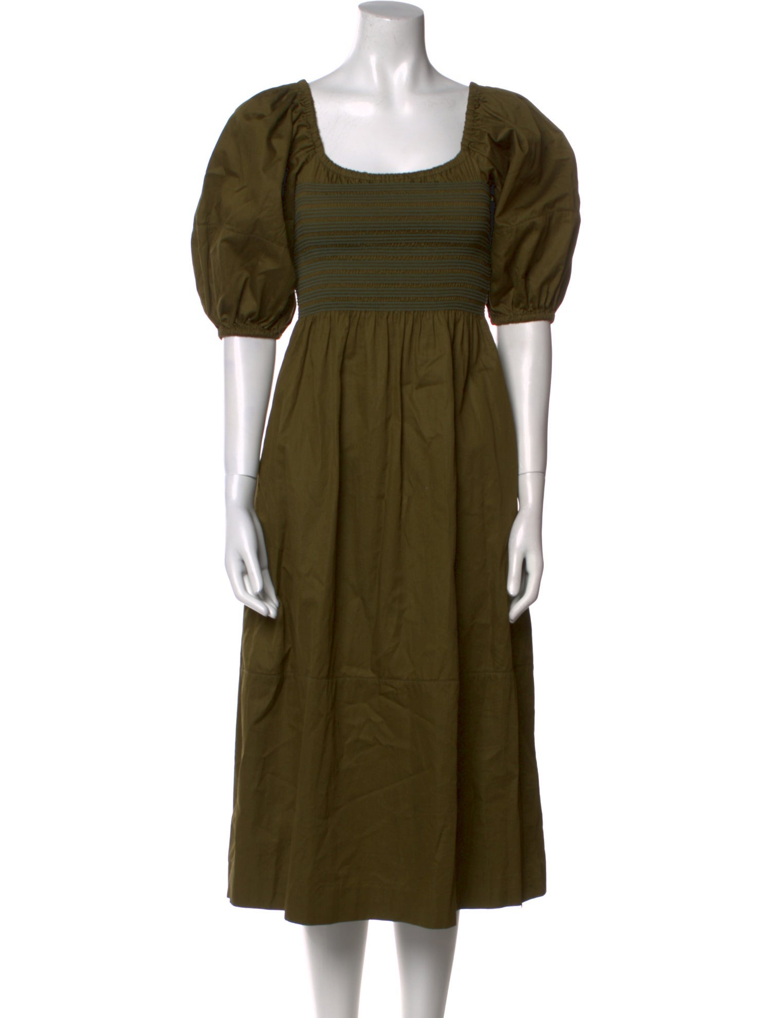 La Ligne Scoop Neck Midi Length Dress