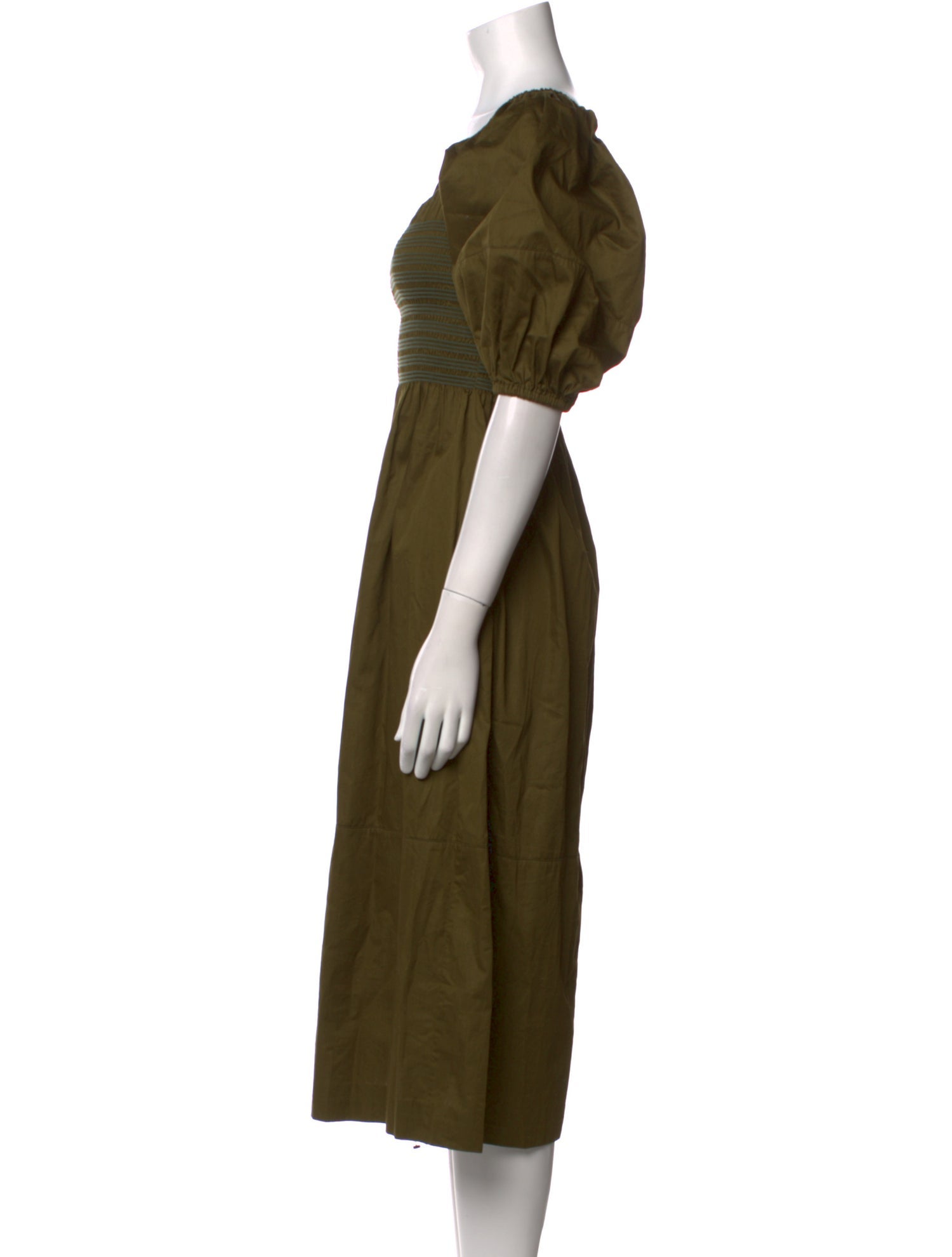 La Ligne Scoop Neck Midi Length Dress