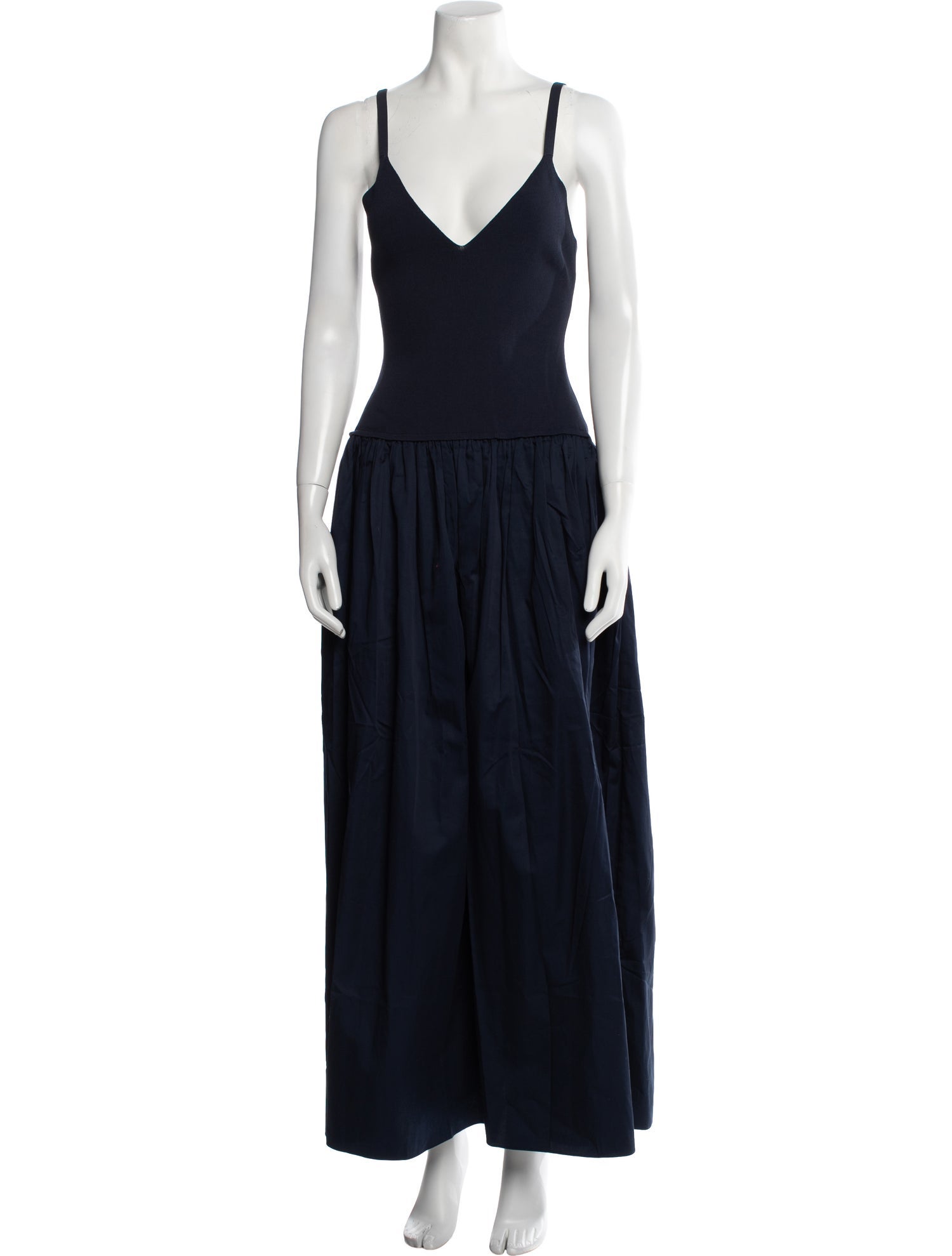 La Ligne V-Neck Long Dress